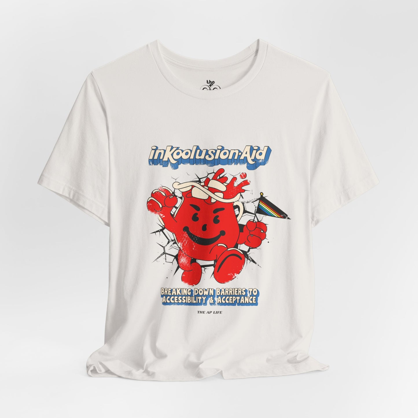 InKoolusion Aid - Breaking Down Barriers to Accessibility & Acceptance - Disability Rights - Adult Unisex Jersey Short Sleeve Tee
