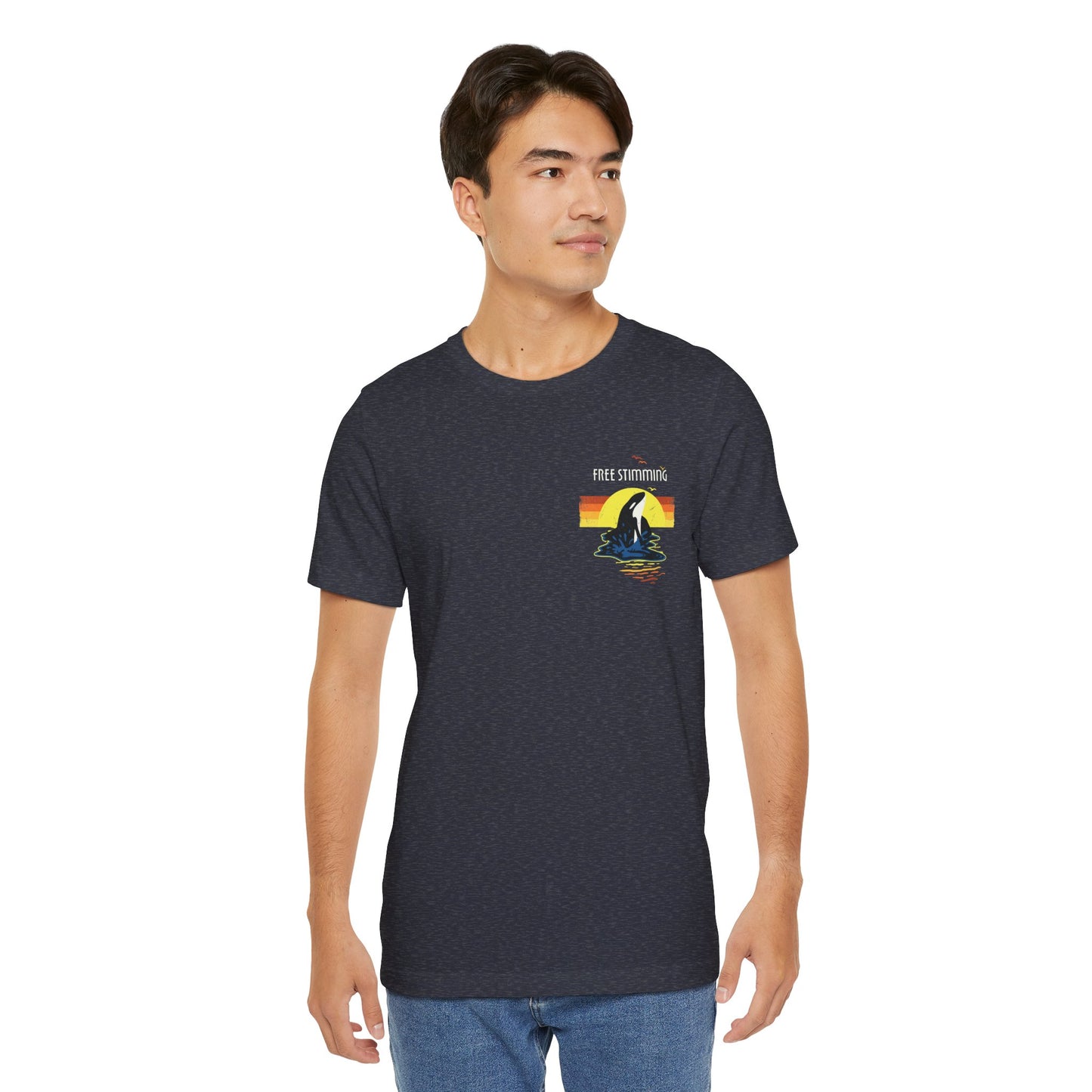 Free Stimming - Orca - Adult Unisex Jersey Short Sleeve Tee