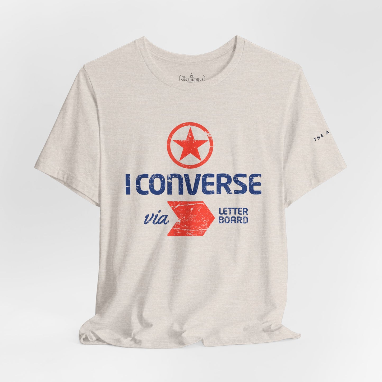 I Converse Via Letterboard - Unisex Jersey Short Sleeve Tee
