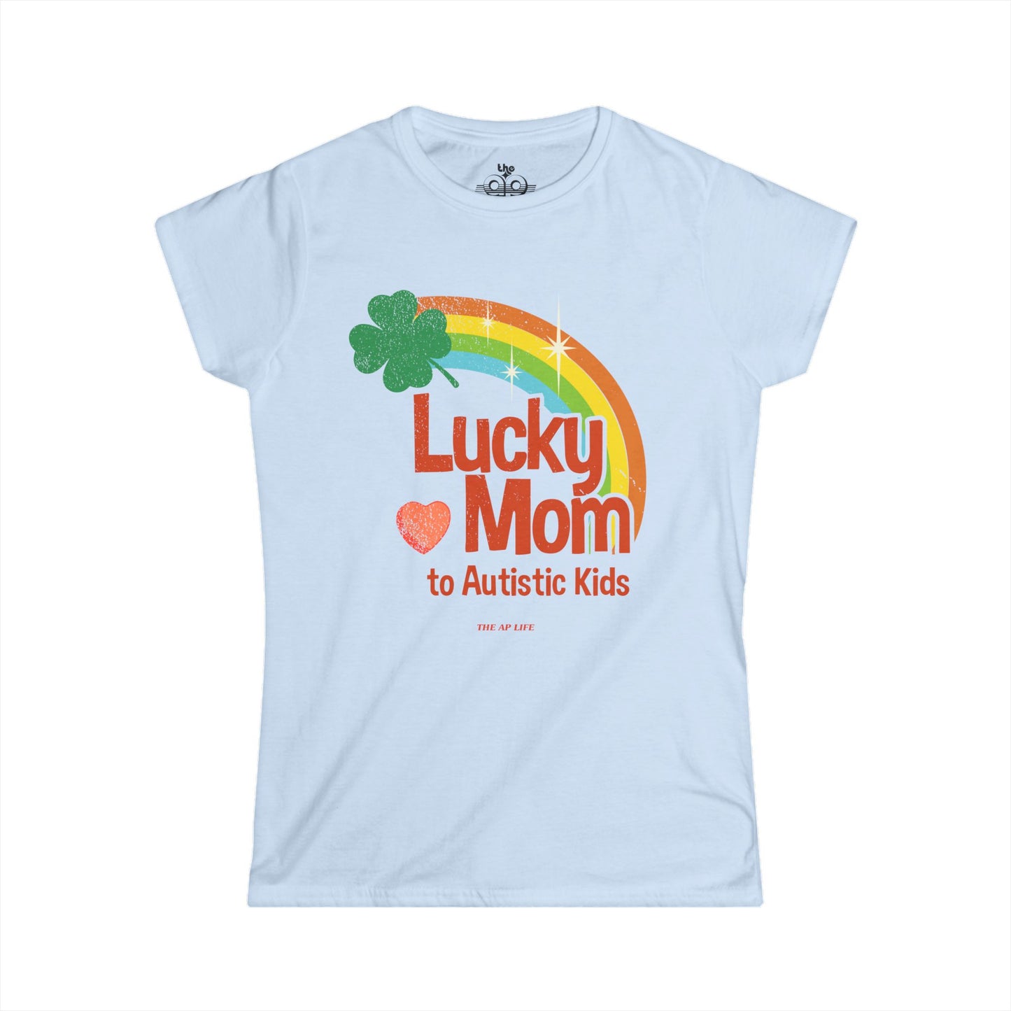 Lucky Mom to Autistic Kids - Women's Softstyle Tee