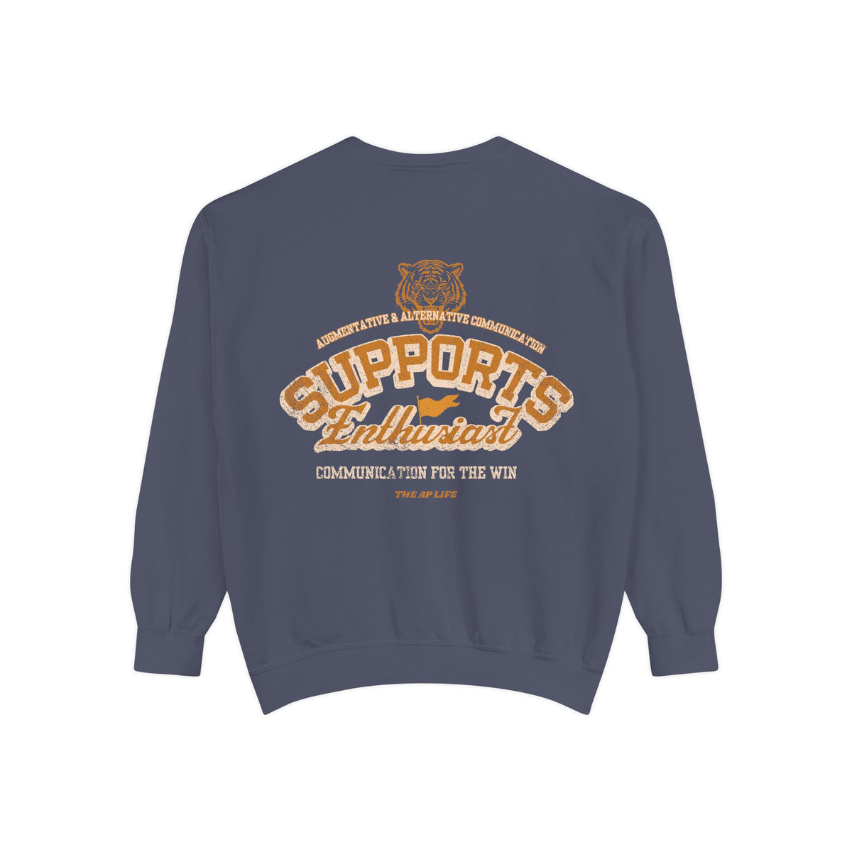 AAC Supports Team Enthusiast - Communication for the Win - Adult Unisex Sweatshirt