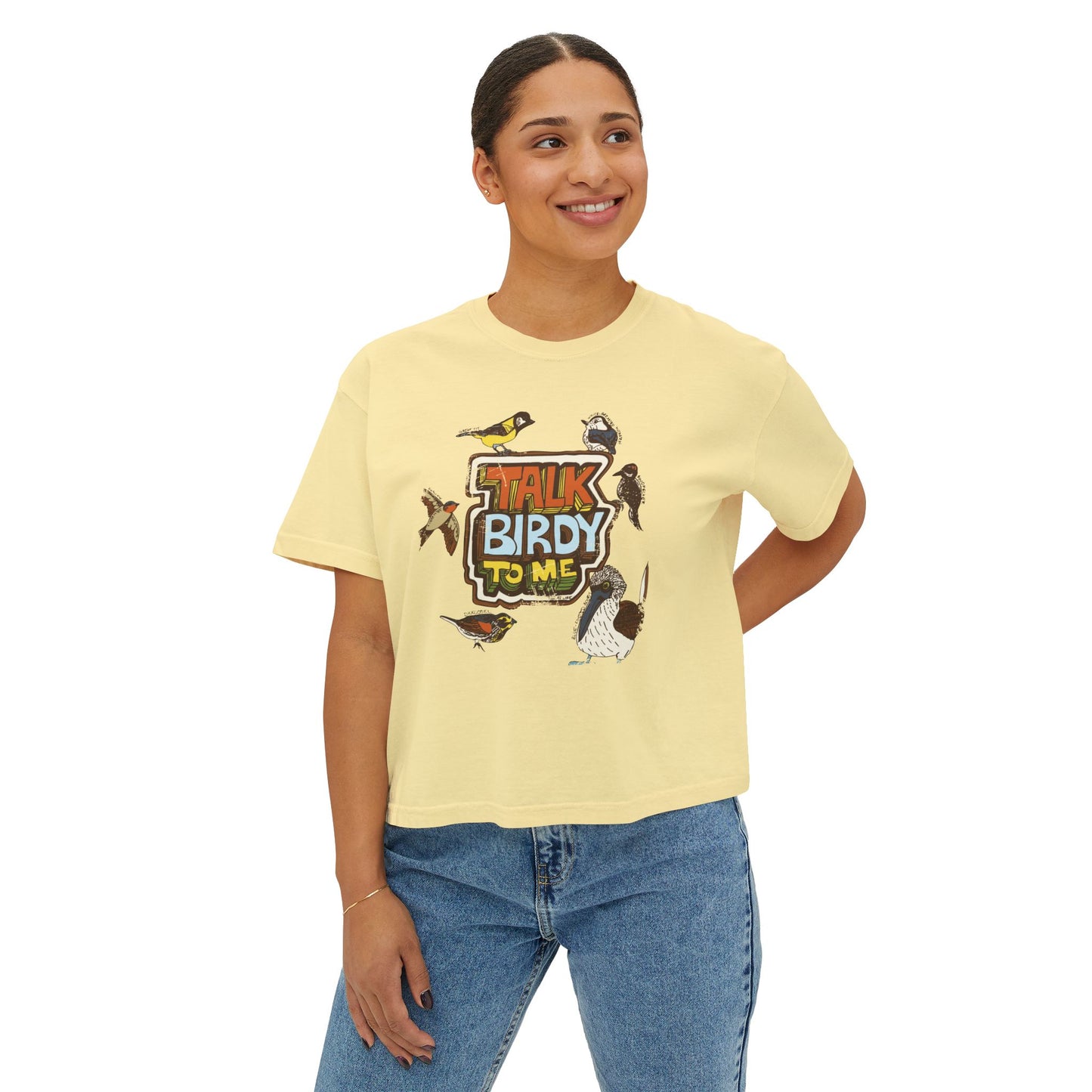 Talk Birdy to Me - Women's Boxy Tee