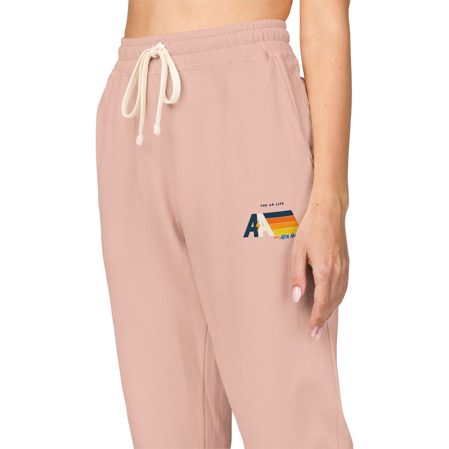 Autism Advocate - Retro Vibe - Adult Unisex Fleece Joggers
