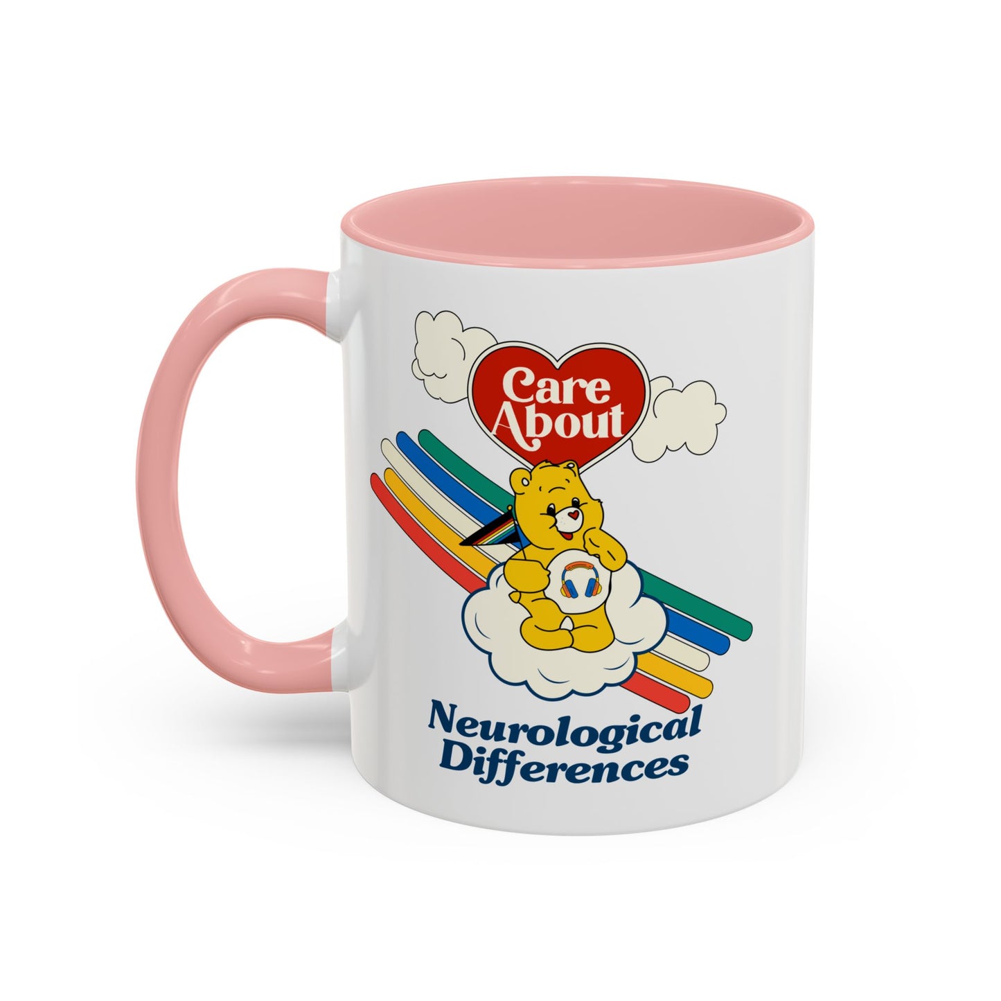 Care About Neurological Differences - Disability Rights - Accent Coffee Mug (11, 15oz)