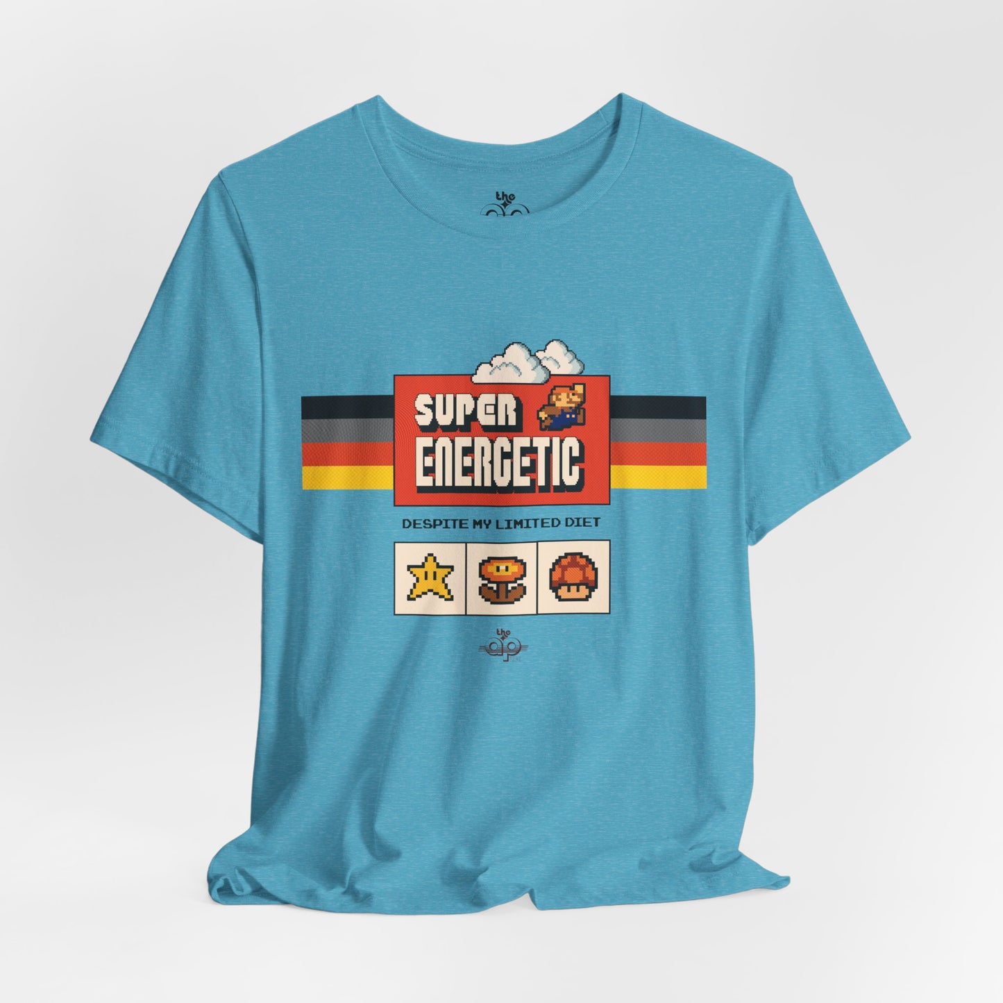 Super Energetic, Despite My Limited Diet - Adult Unisex Jersey Short Sleeve Tee