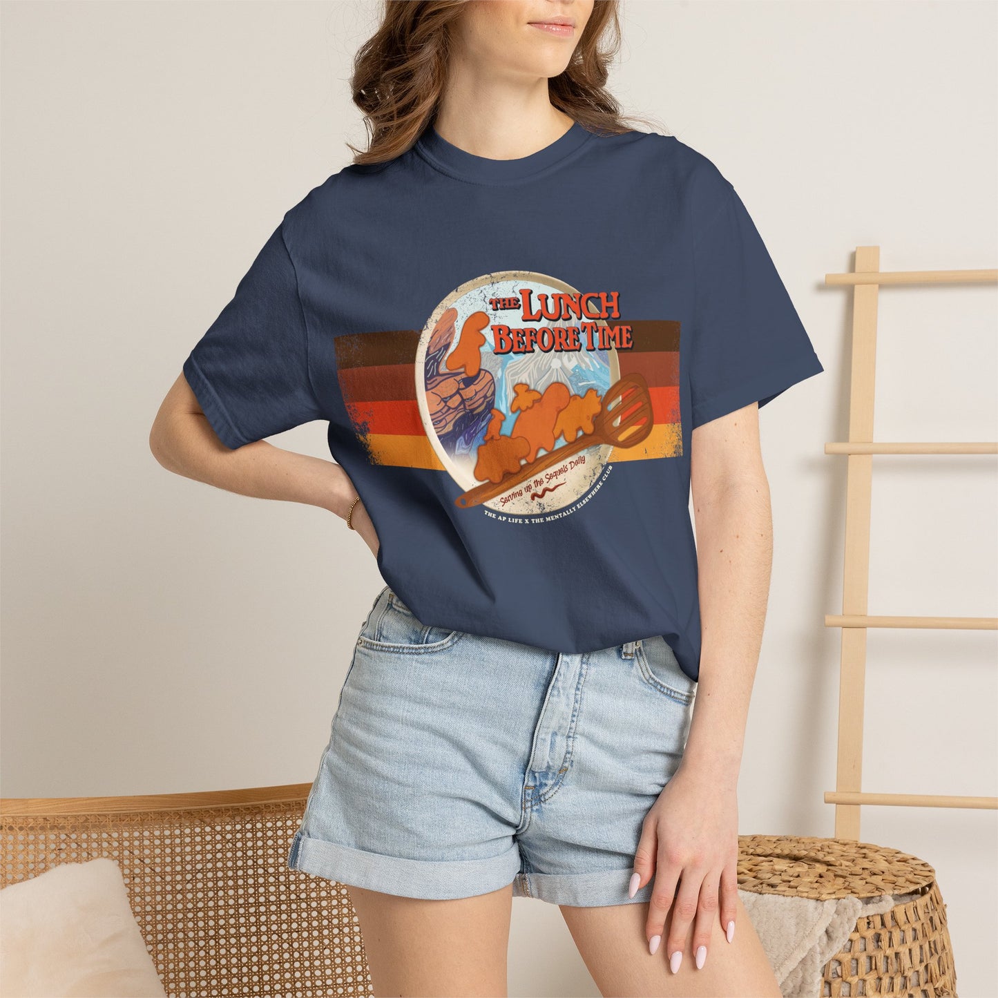 The Lunch Before Time- Serving Up the Sequels Daily - Adult Unisex Garment-Dyed T-shirt - Collab Design with TMEC