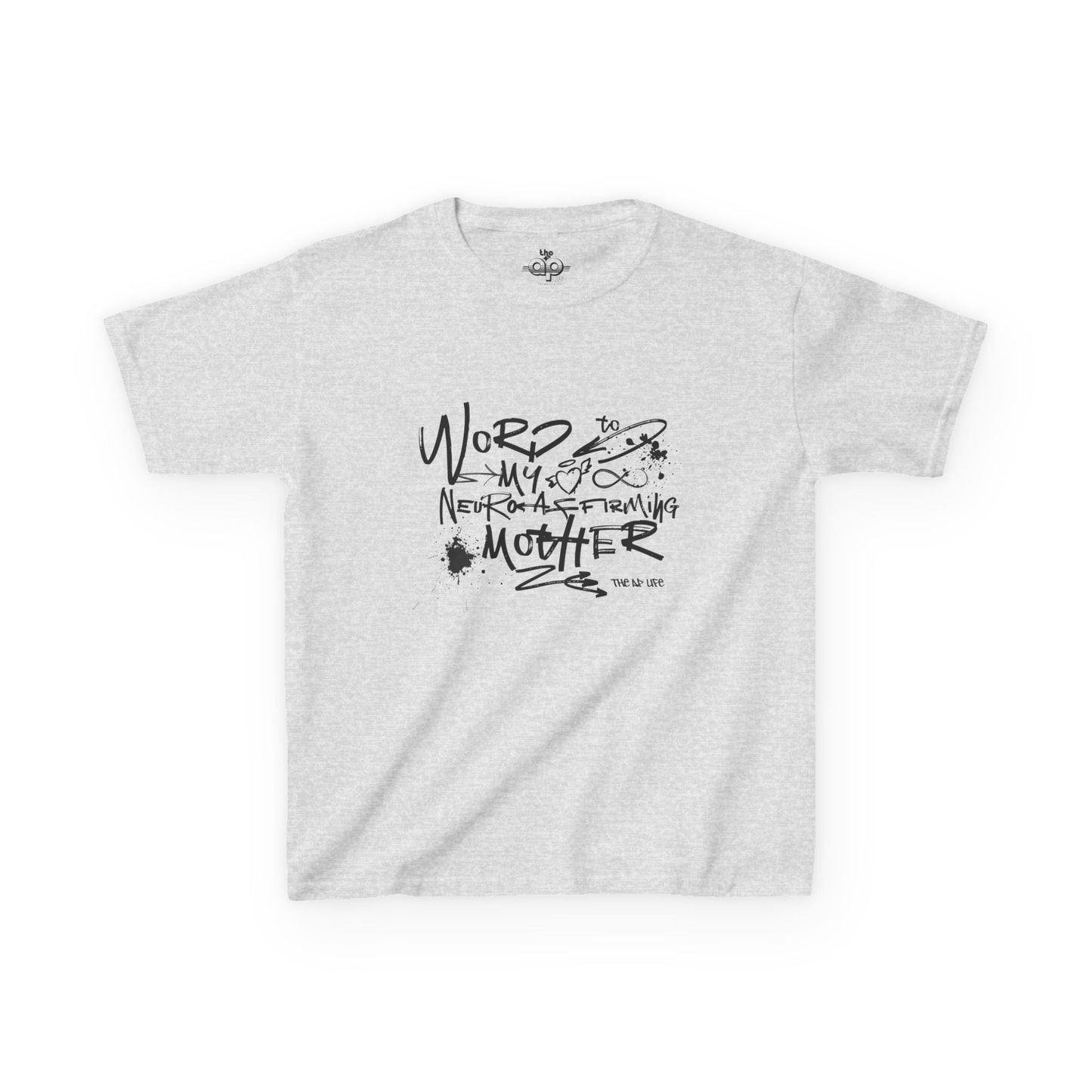 Word to My Neuro-Affirming Mother - Kids Oversized Heavy Cotton™ Tee