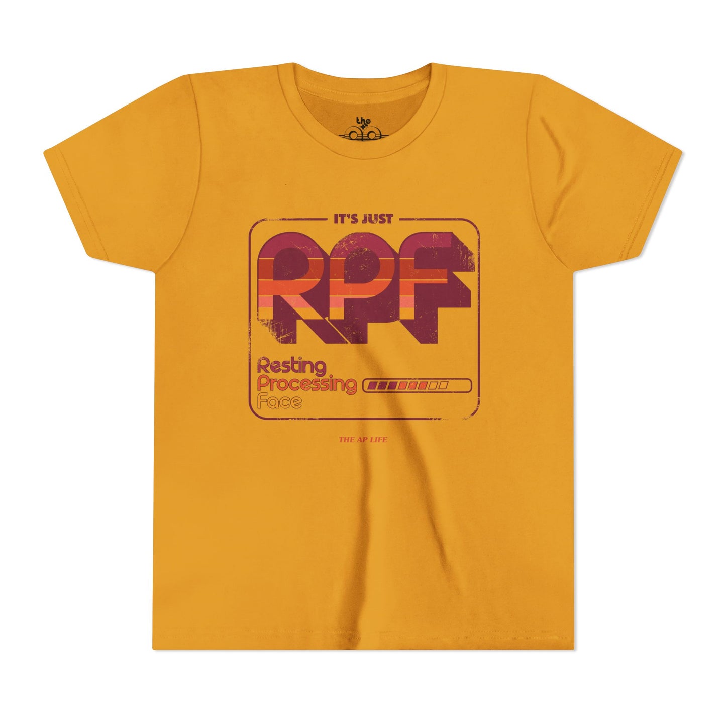 It's Just RPF - Resting Processing Face - Youth Unisex Short Sleeve Tee