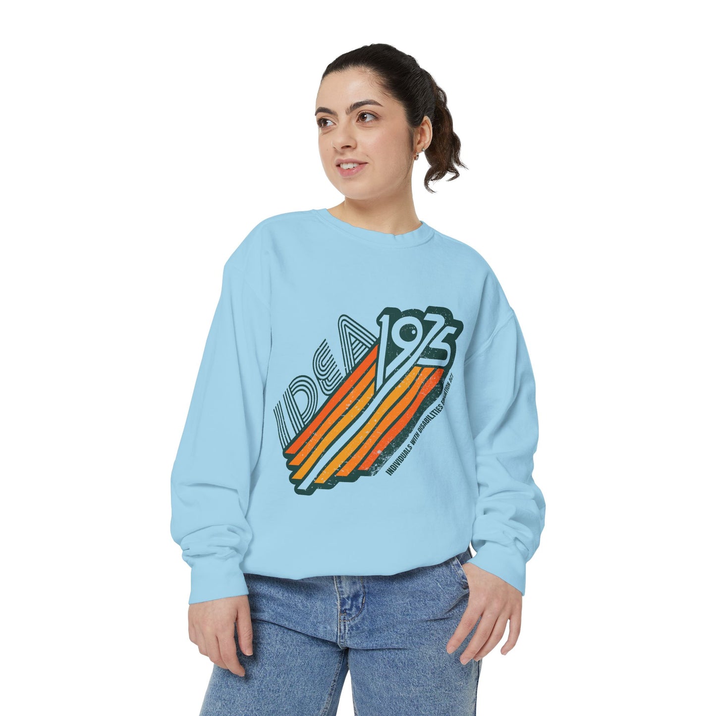 IDEA - 1975 - Individuals with Disabilities Education Act - Adult Unisex Garment-Dyed Sweatshirt