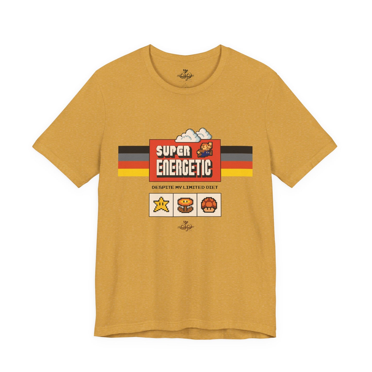 Super Energetic, Despite My Limited Diet - Adult Unisex Jersey Short Sleeve Tee