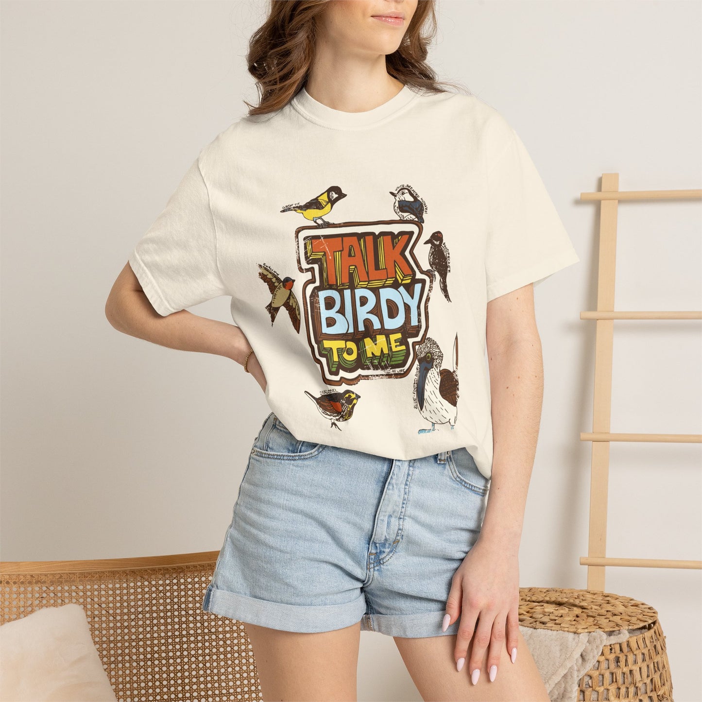 Talk Birdy to Me - Adult Unisex Garment-Dyed T-shirt