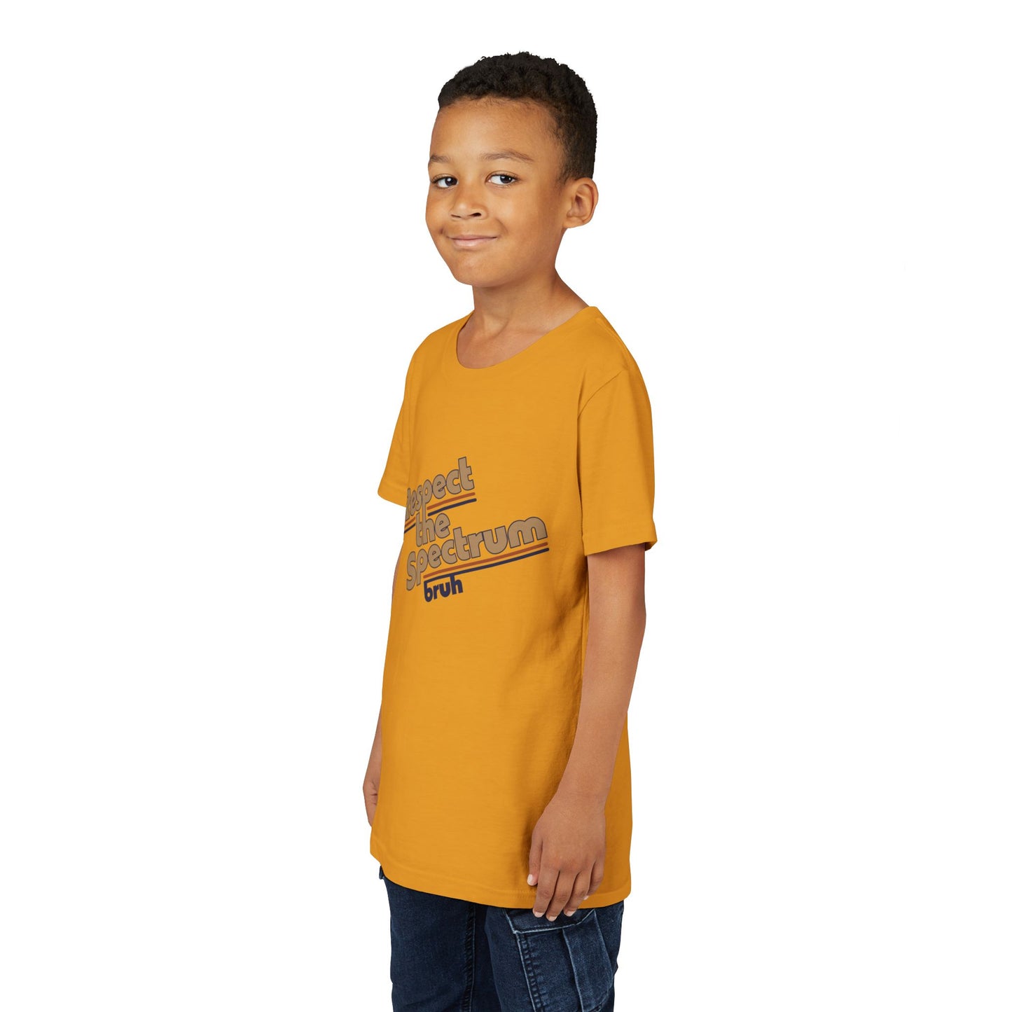 Respect The Spectrum, Bruh - Youth Unisex Short Sleeve Tee