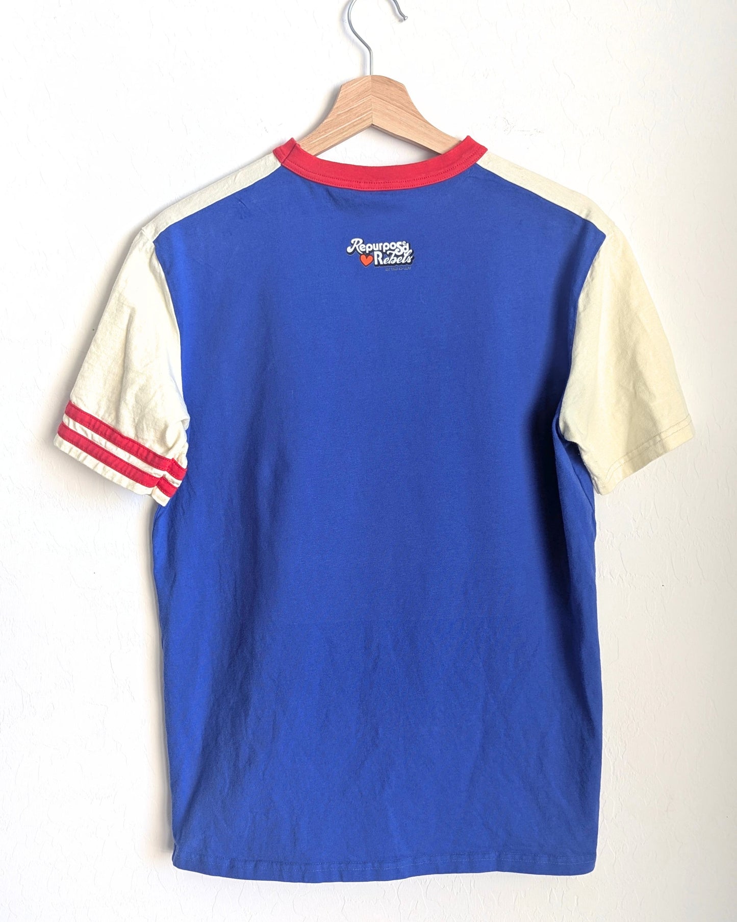 Cognitive Thought Loops - Where the Loop Stops, Nobody Knows - Adult Unisex VTG Ringer/Colorblock Tee (M) - Repurposed Rebels