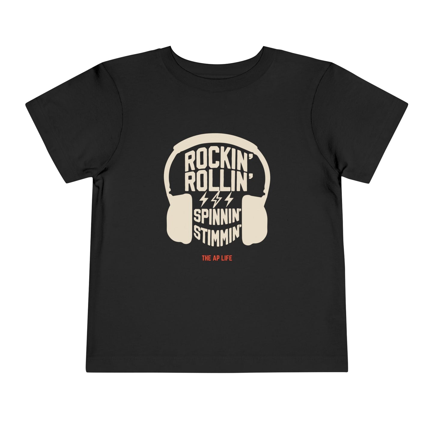 Rockin' Rollin' Spinnin' Stimmin' Autism Advocacy - Toddler Short Sleeve Tee