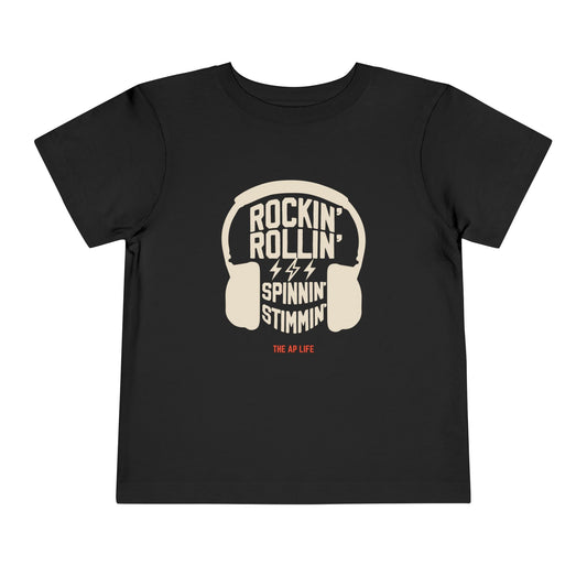 Rockin' Rollin' Spinnin' Stimmin' Autism Advocacy - Toddler Short Sleeve Tee