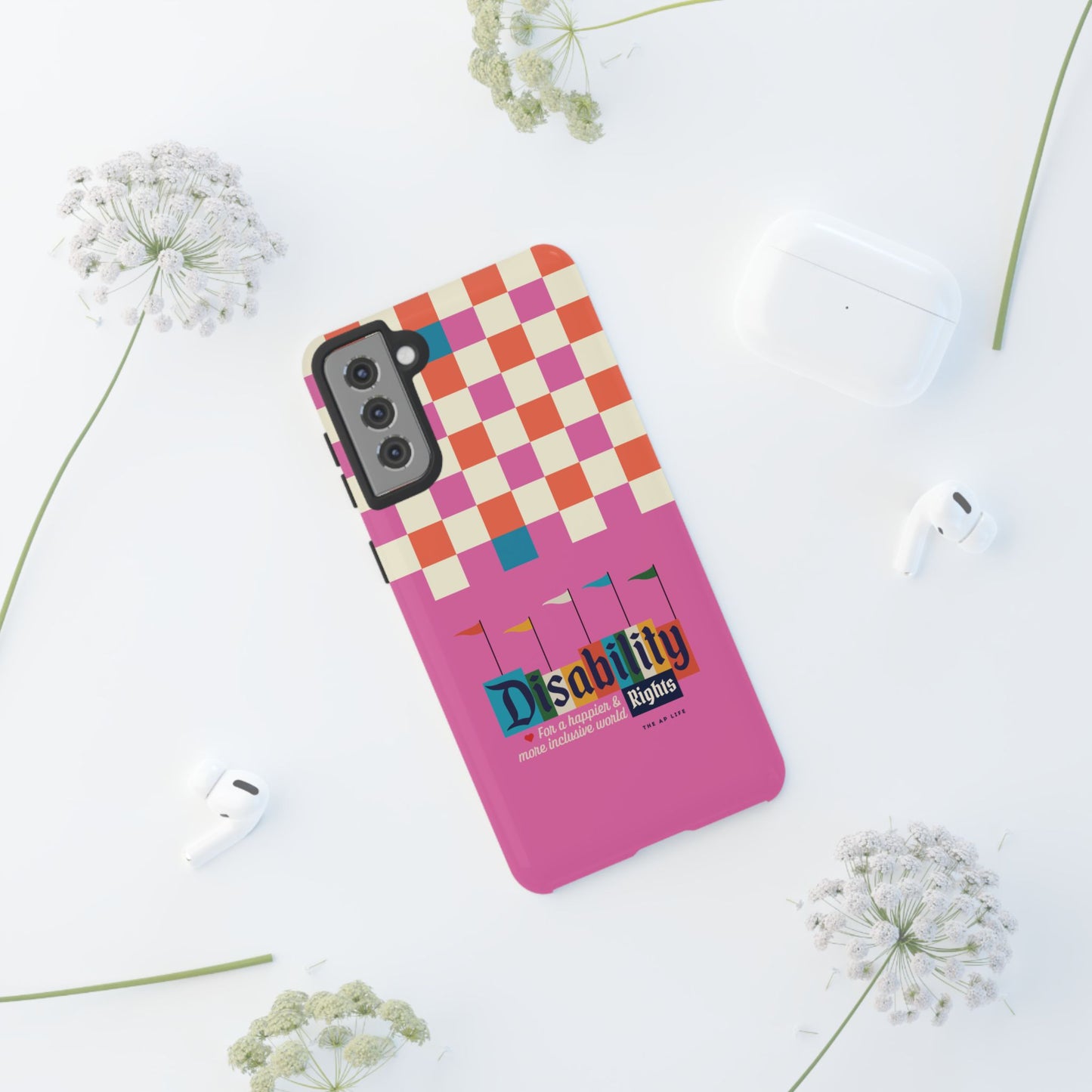 Disability Rights for a Happier & More Inclusive World - Android Phone Case for Google Pixel & Samsung Phones