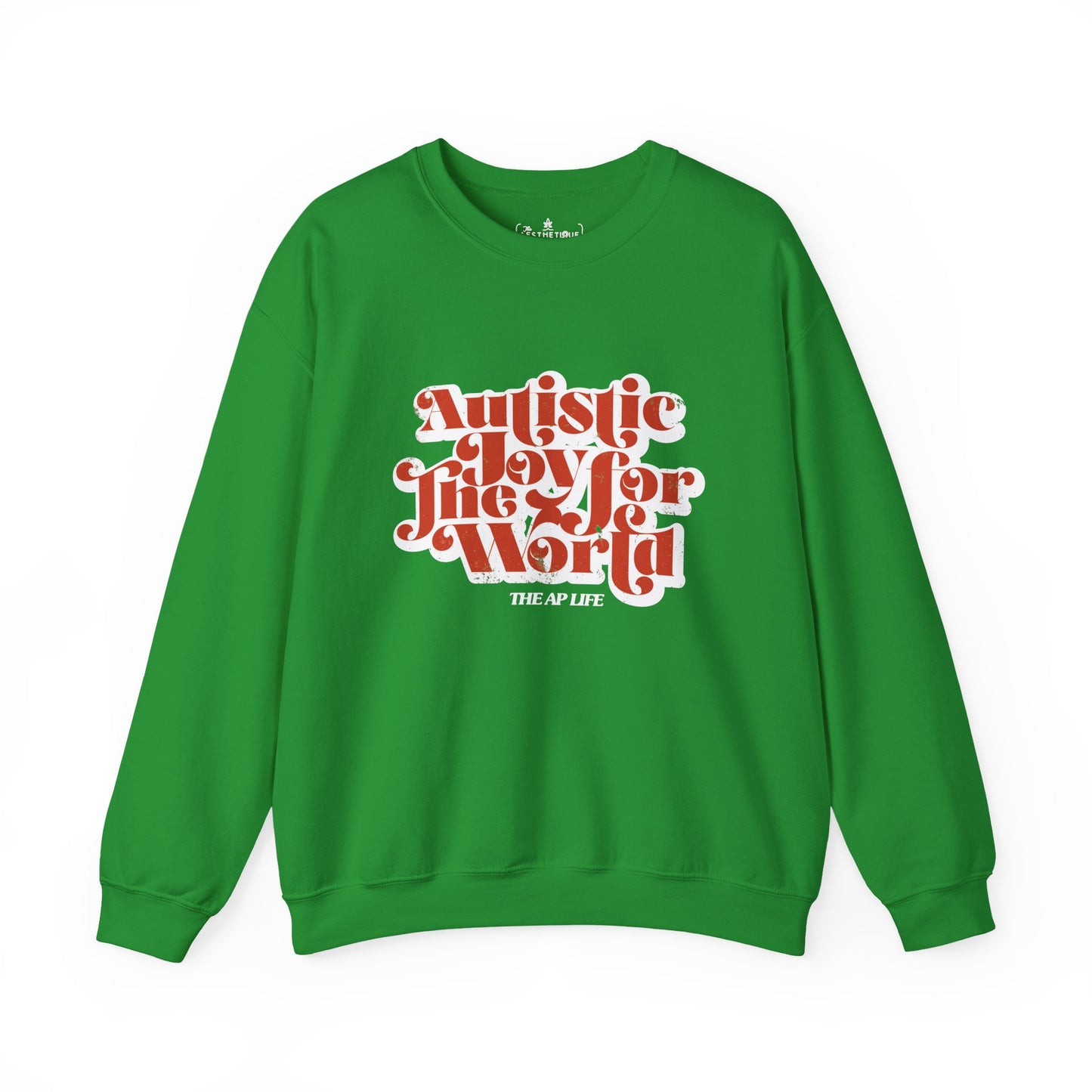 Autistic Joy for the World - Seasonal Style - Unisex Heavy Blend™ Crewneck Sweatshirt
