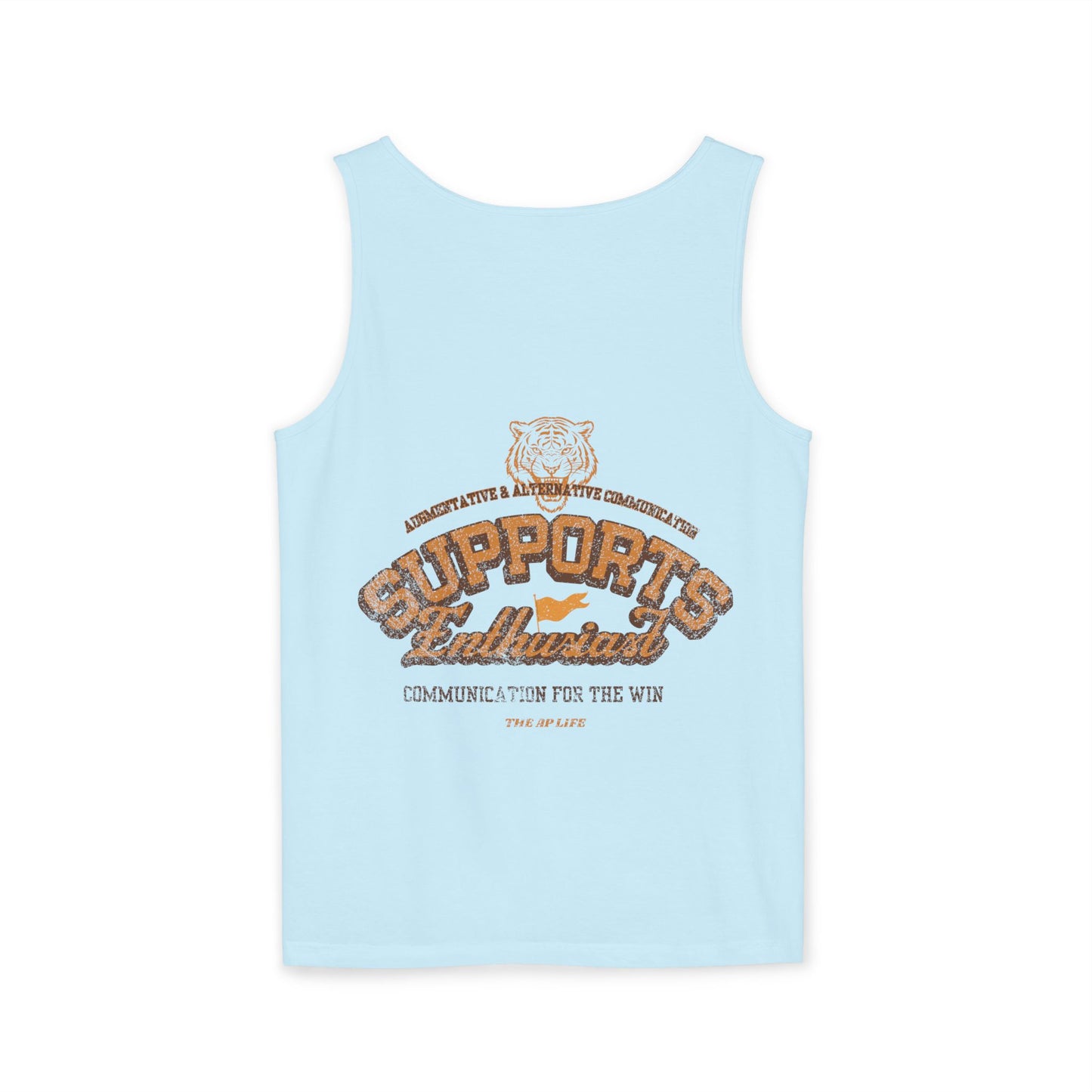 AAC Supports Team Enthusiast - Communication for the Win - Adult Unisex Tank Top