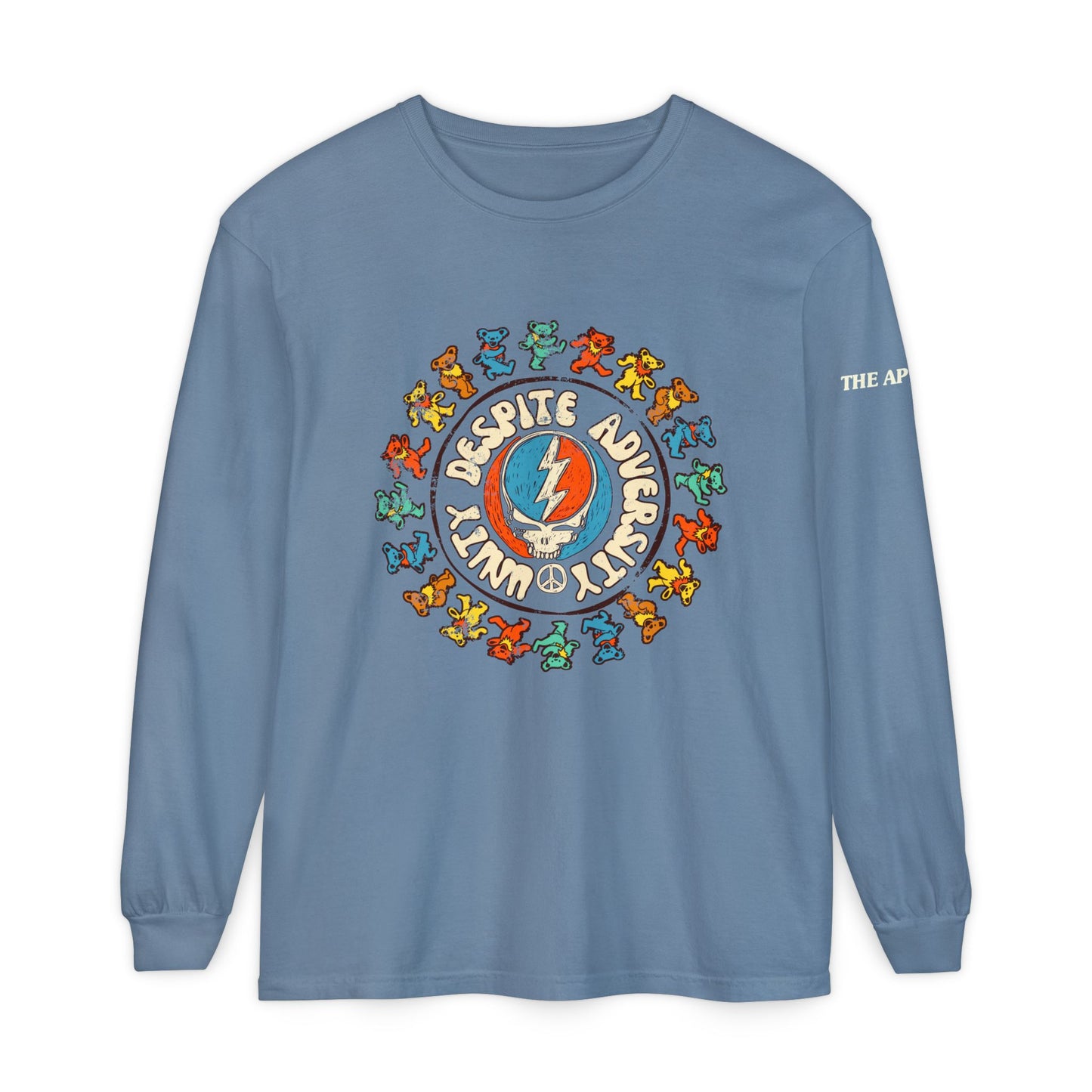 Unity Despite Adversity - Unisex Garment-dyed Long Sleeve T-Shirt