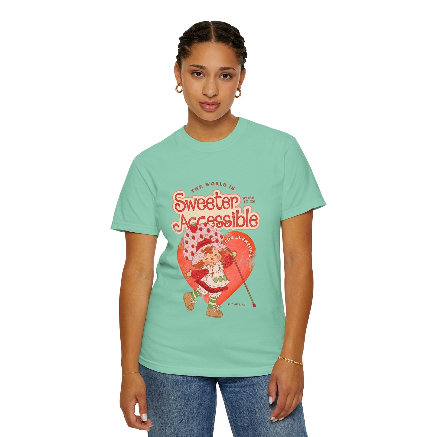 The World is Sweeter when it is Accessible for Everyone - Comfort Colors Adult Unisex Garment-Dyed T-shirt