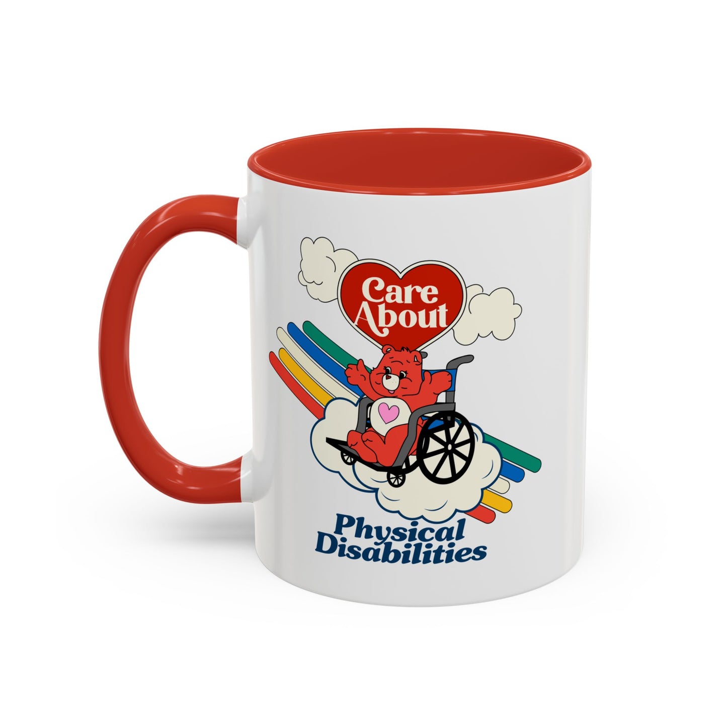 Care About Physical Disabilities - Disability Rights - Accent Coffee Mug (11, 15oz)