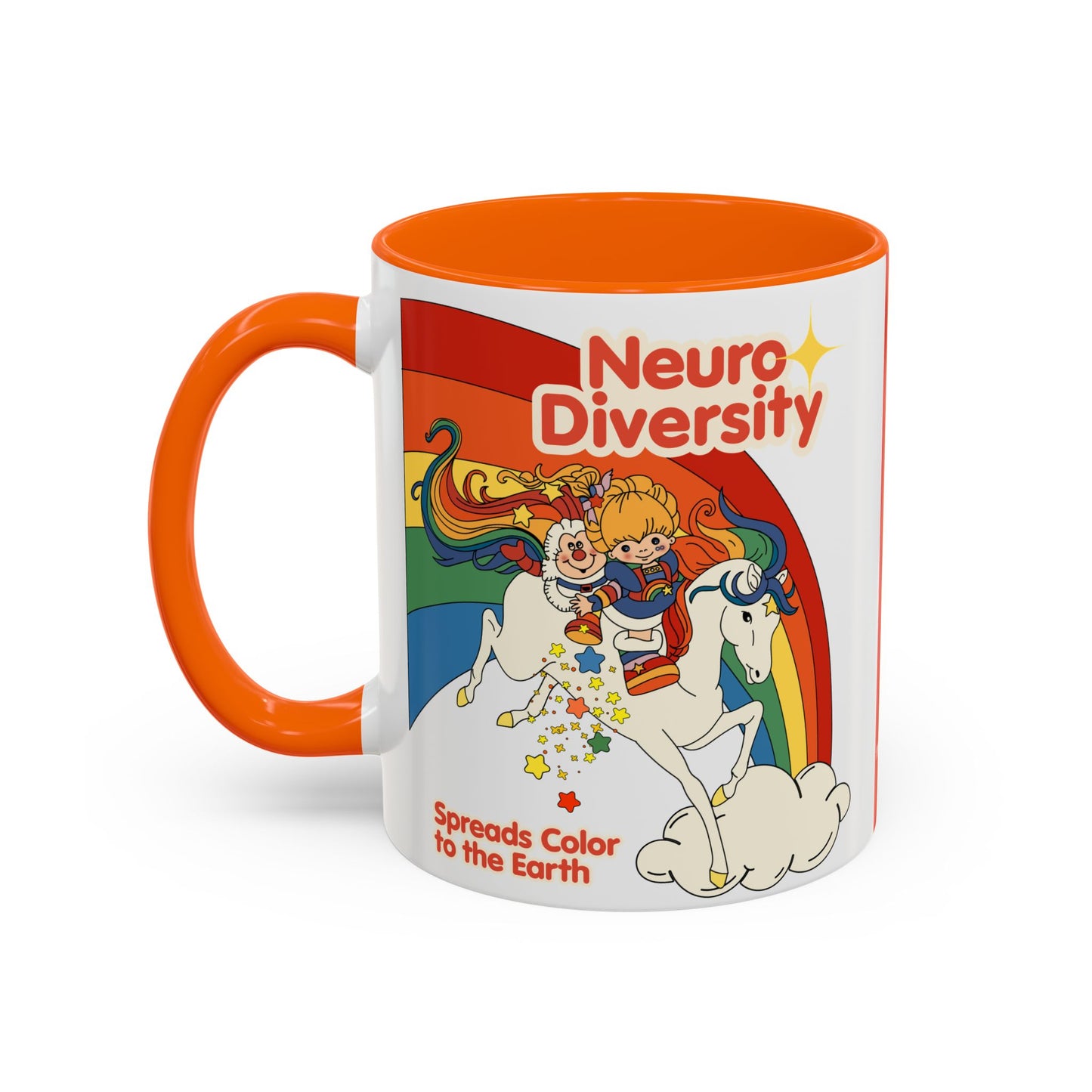 Neurodiversity Spreads Color to the Earth - Accent Coffee Mug (11, 15oz)