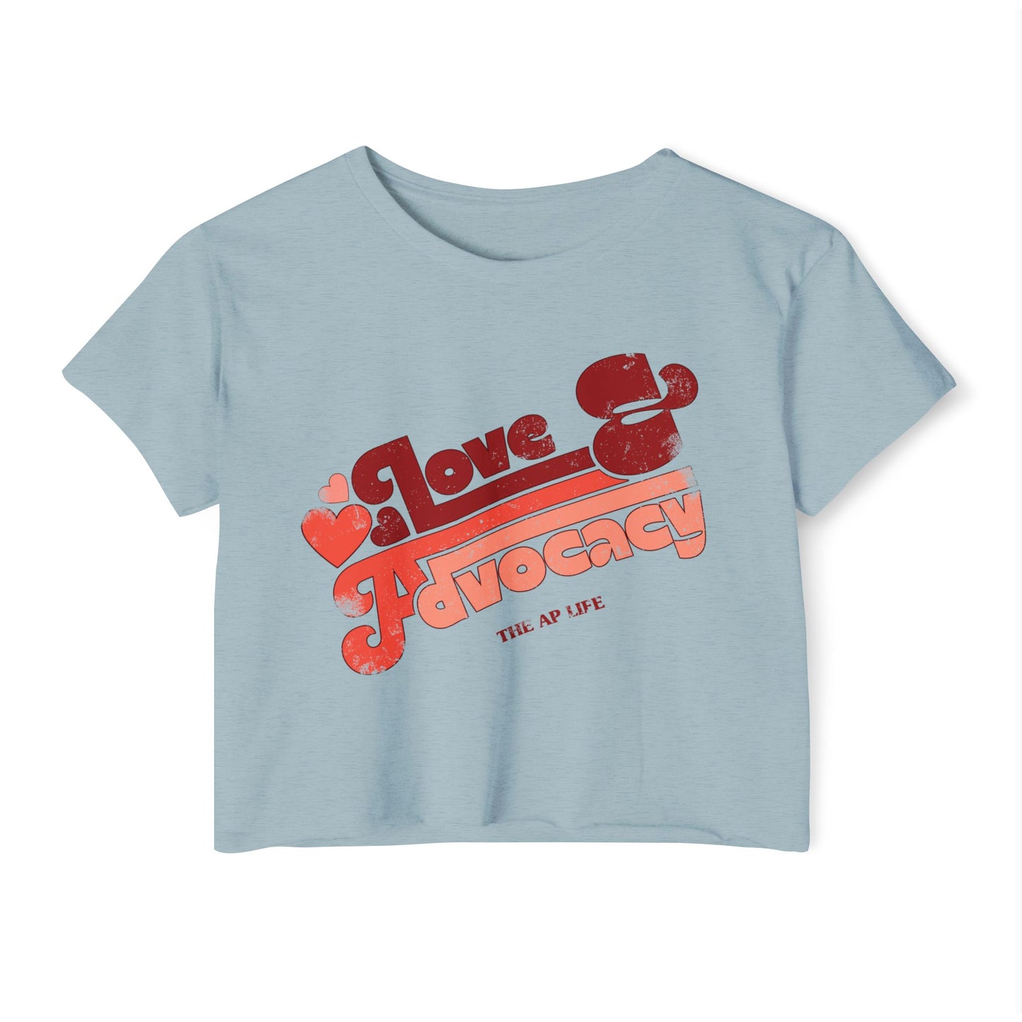 Love & Advocacy - Women's Crop Top Tee
