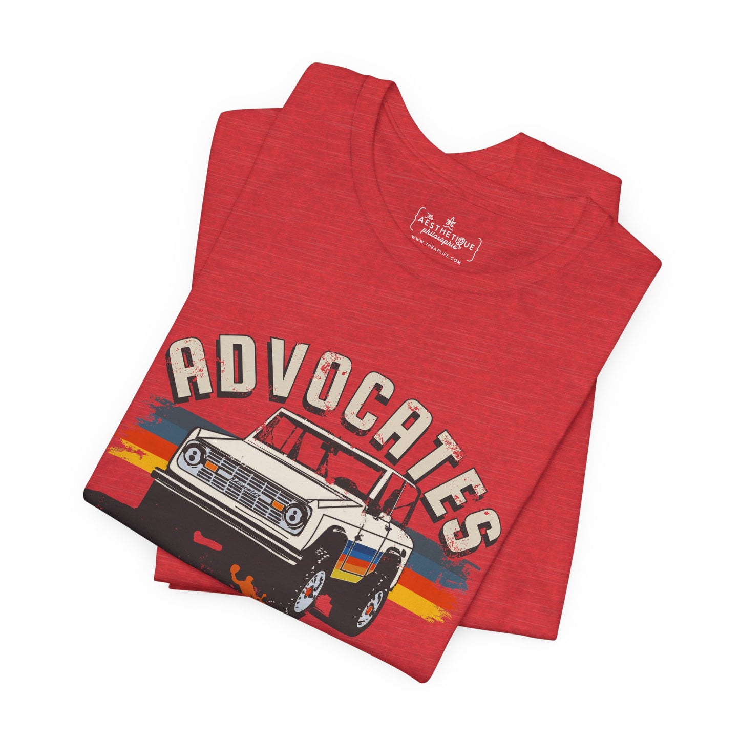 Advocates Keep Truckin', Keep Buckin' - Bronco Truck - Adult Unisex Jersey Tee