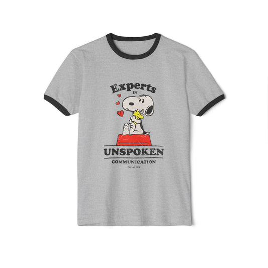 Experts in Unspoken Communication - Adult Unisex Cotton Ringer T-Shirt
