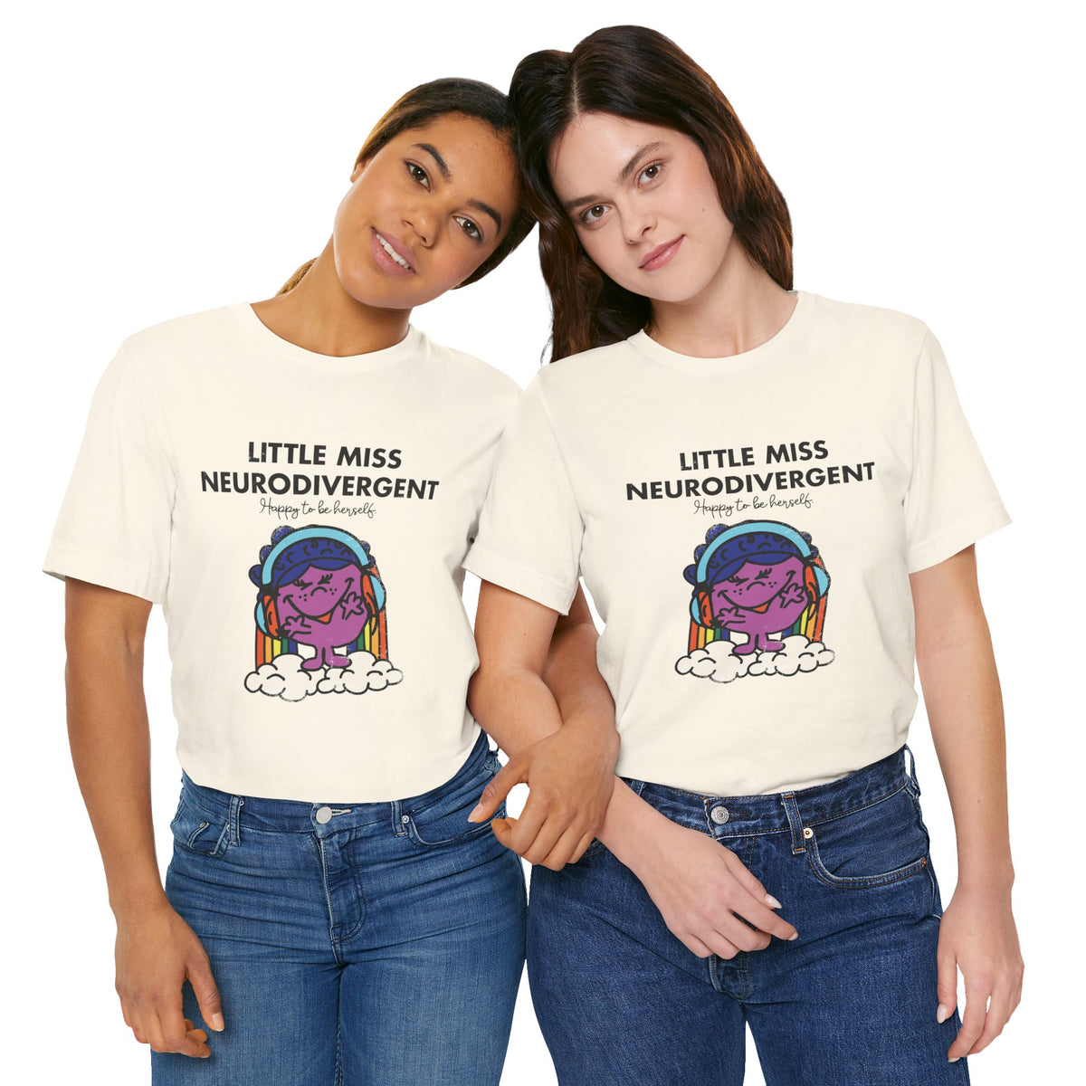 Little Miss Neurodivergent -Adult Unisex Jersey Short Sleeve Tee