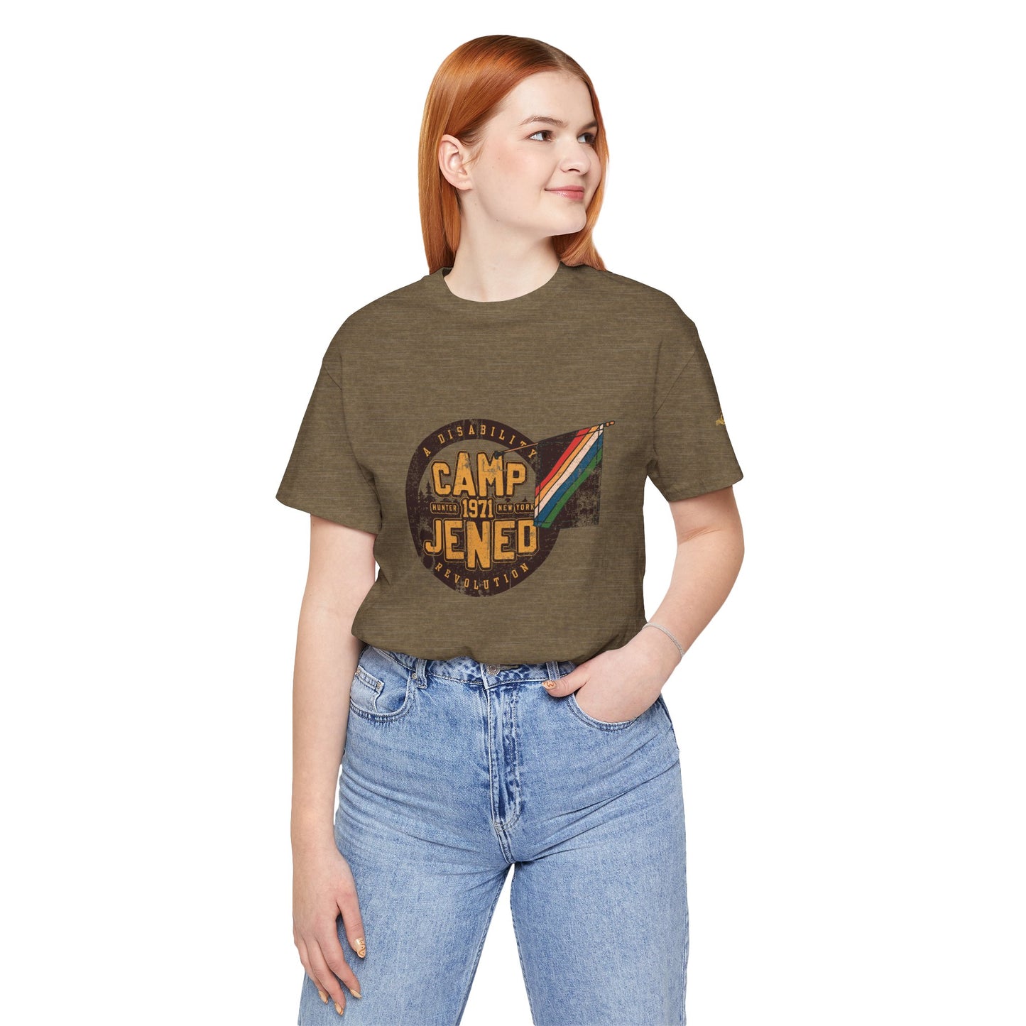Camp Jened 1971 - A Disability Revolution - Adult Unisex Jersey Short Sleeve Tee