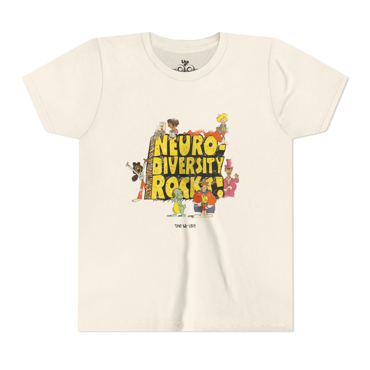 Neurodiversity Rocks - School House - Youth Unisex Jersey Tee