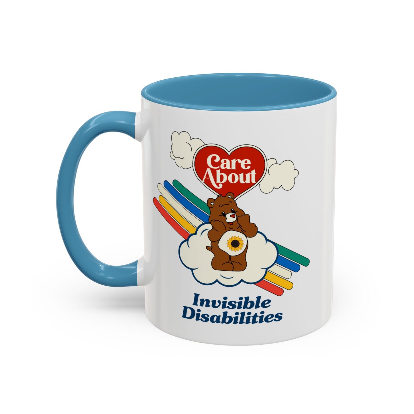 Care About Invisible Disabilities - Disability Rights - Accent Coffee Mug (11, 15oz)