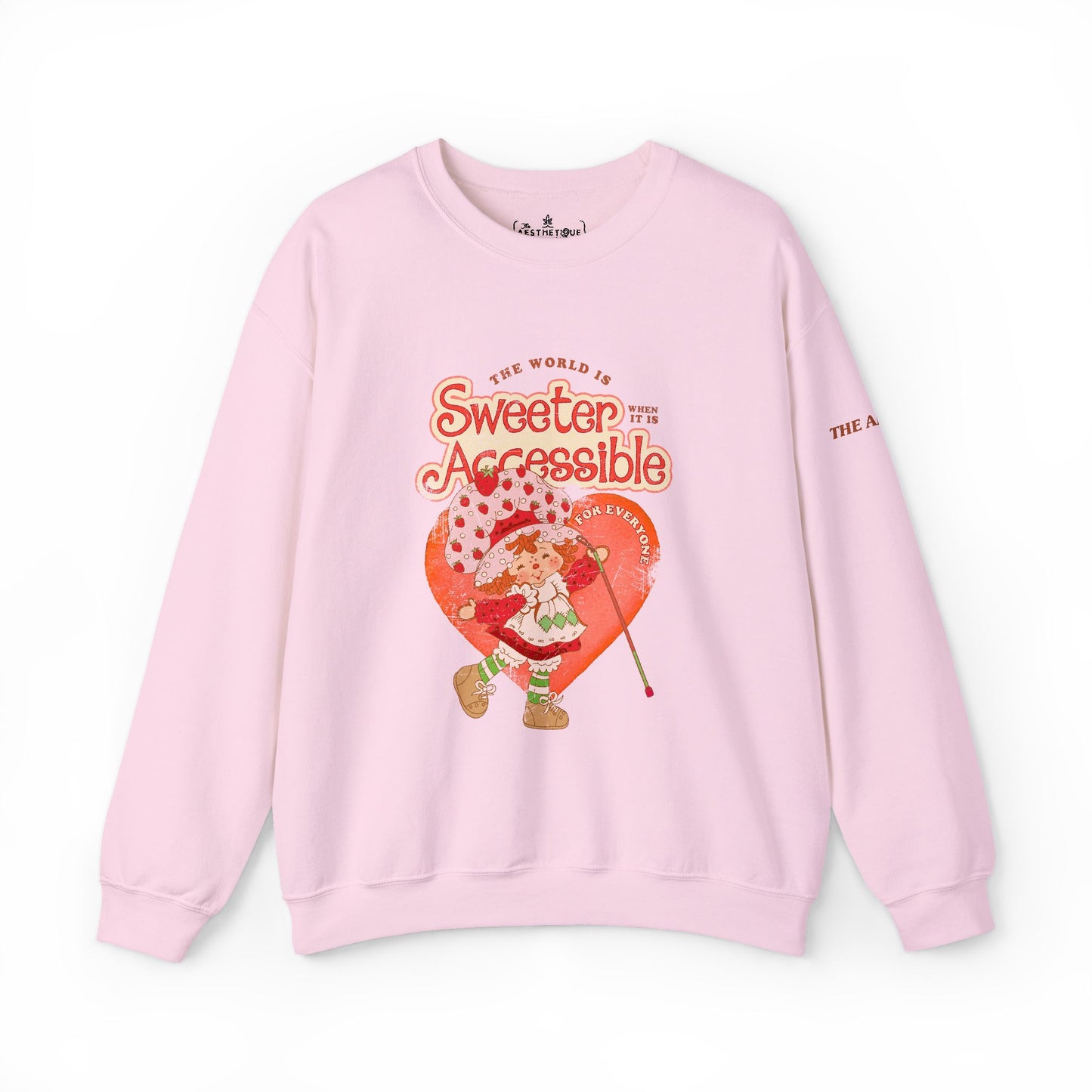The World is Sweeter when it is Accessible for Everyone - Adult Unisex Heavy Blend™ Crewneck Sweatshirt