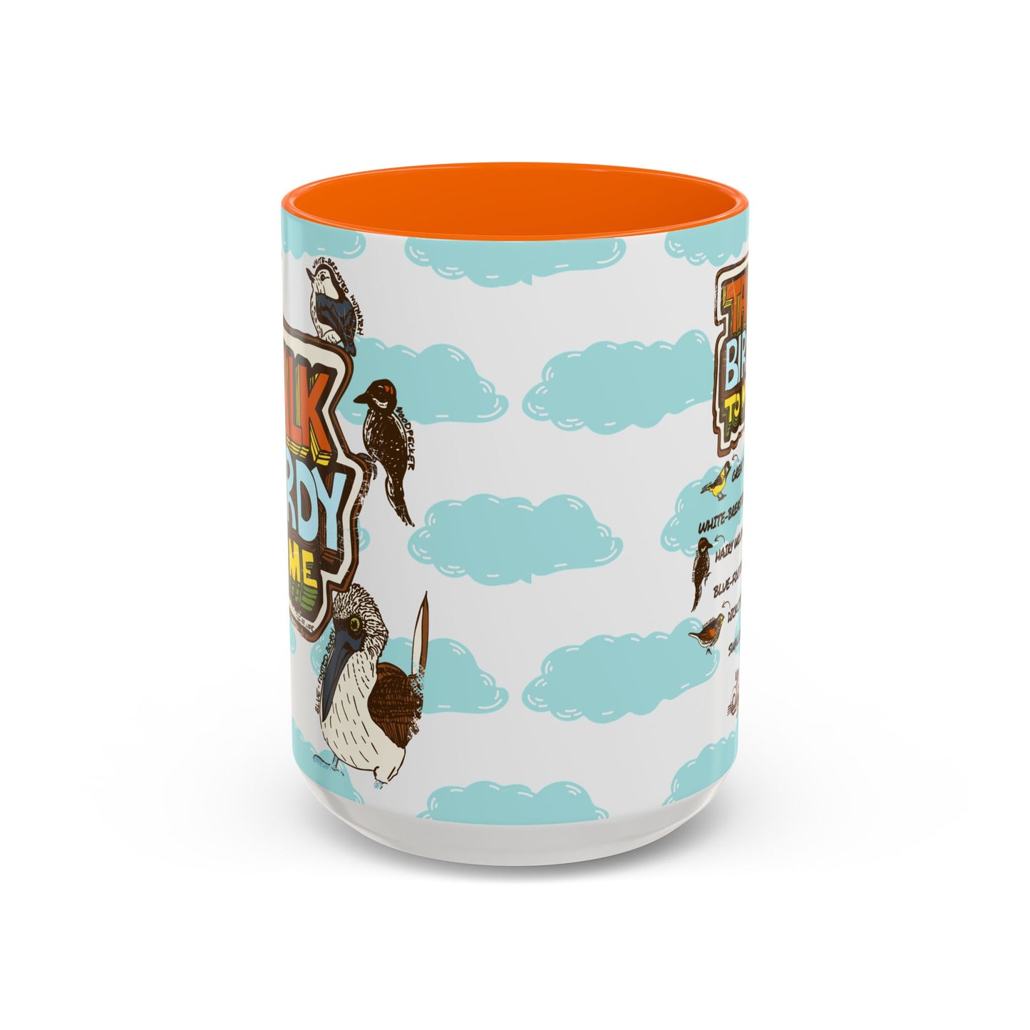 Talk Birdy to Me - Accent Coffee Mug (11, 15oz)
