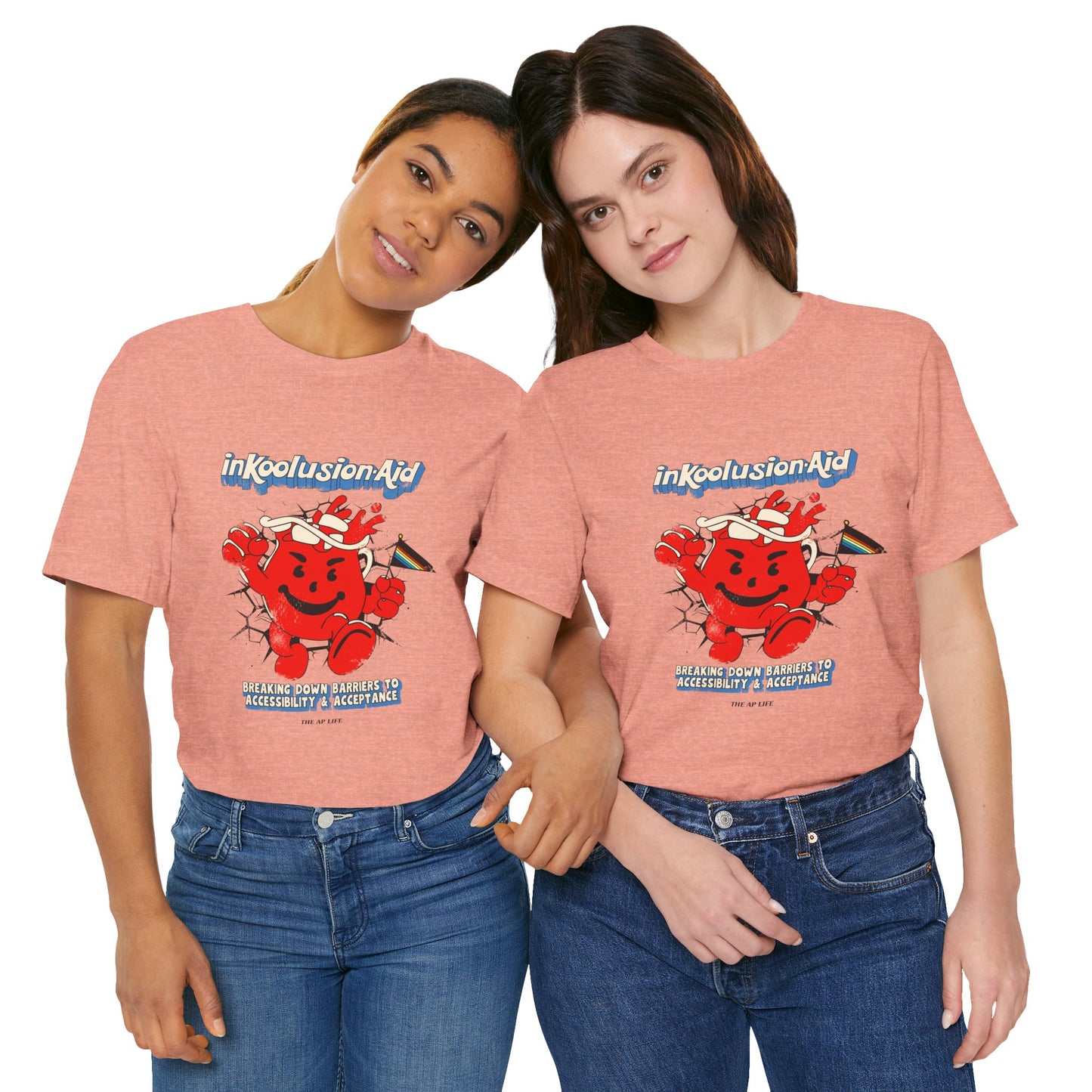 InKoolusion Aid - Breaking Down Barriers to Accessibility & Acceptance - Disability Rights - Adult Unisex Jersey Short Sleeve Tee