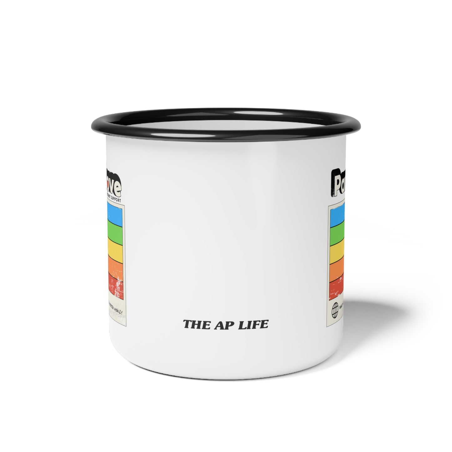 Para Love - Instant Support - Paras Make Memories & a Better World - Enamel Camp Cup