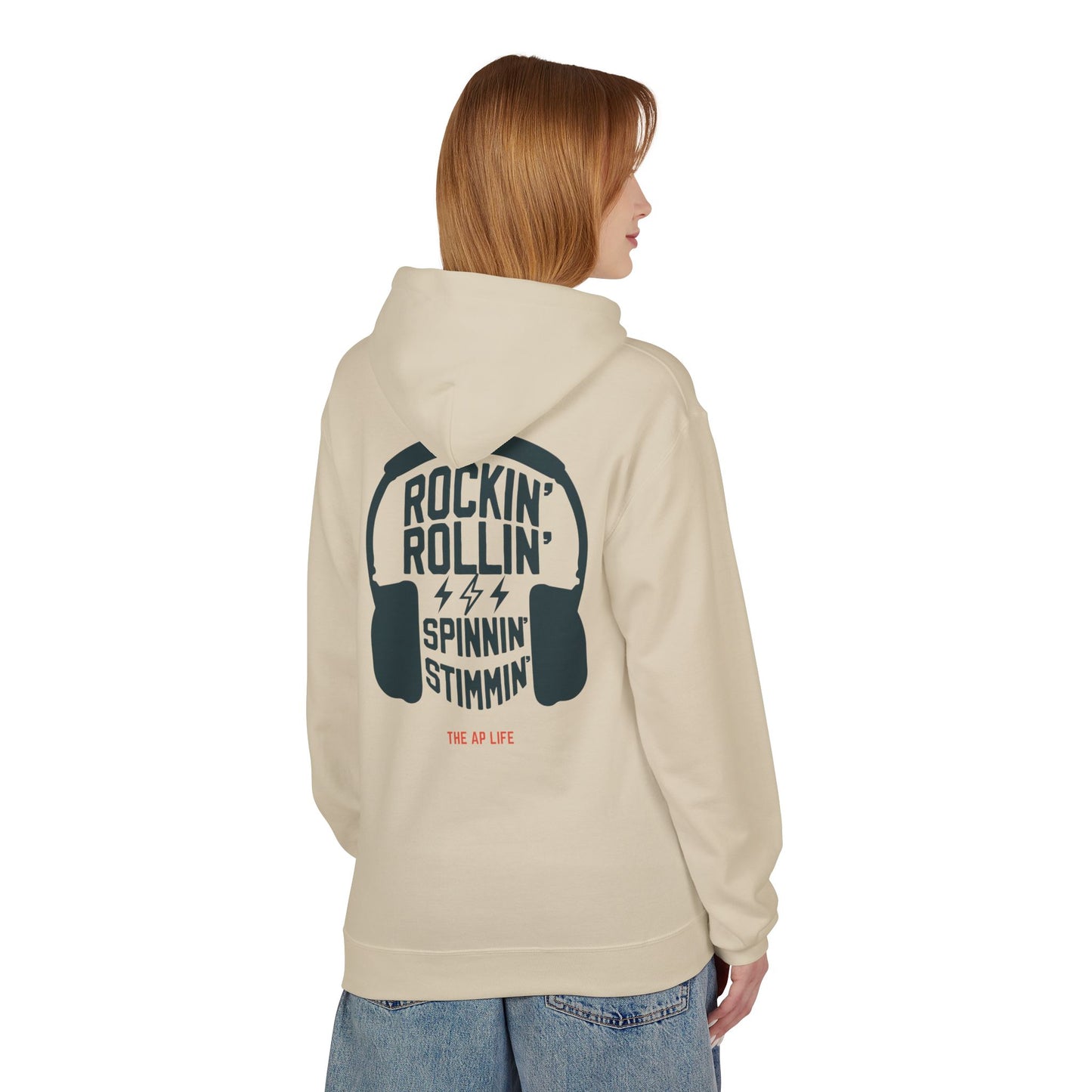 Rockin' Rollin' Spinnin' Stimmin' Autism Advocacy - Adult Unisex Softstyle Fleece Hoodie