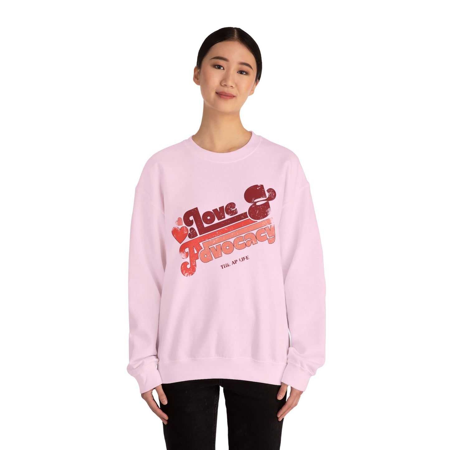 Love & Advocacy - Adult Unisex Heavy Blend™ Crewneck Sweatshirt