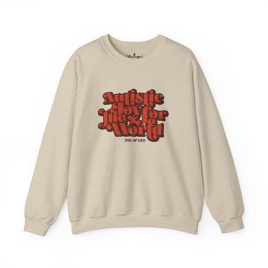 Autistic Joy for the World - Seasonal Style - Unisex Heavy Blend™ Crewneck Sweatshirt