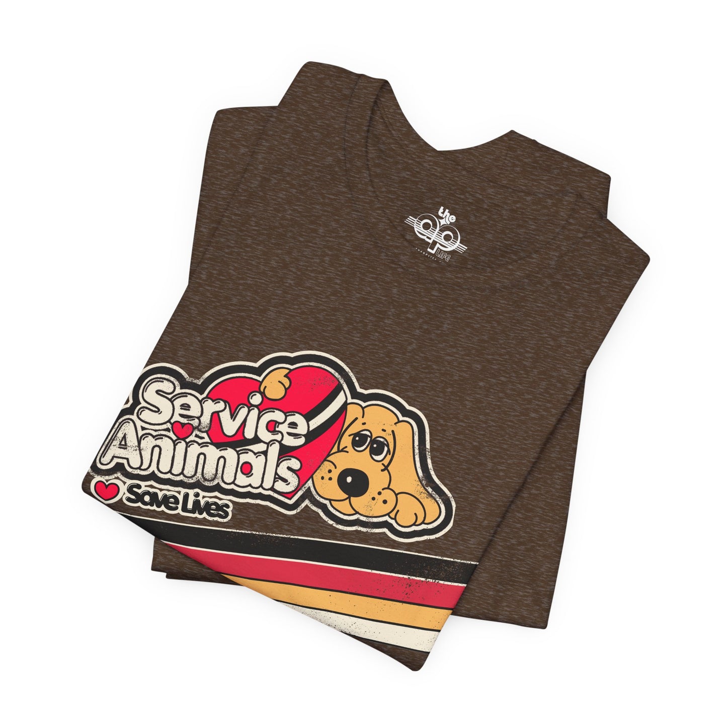 Service Animals Save Lives - Adult Unisex Jersey Short Sleeve Tee