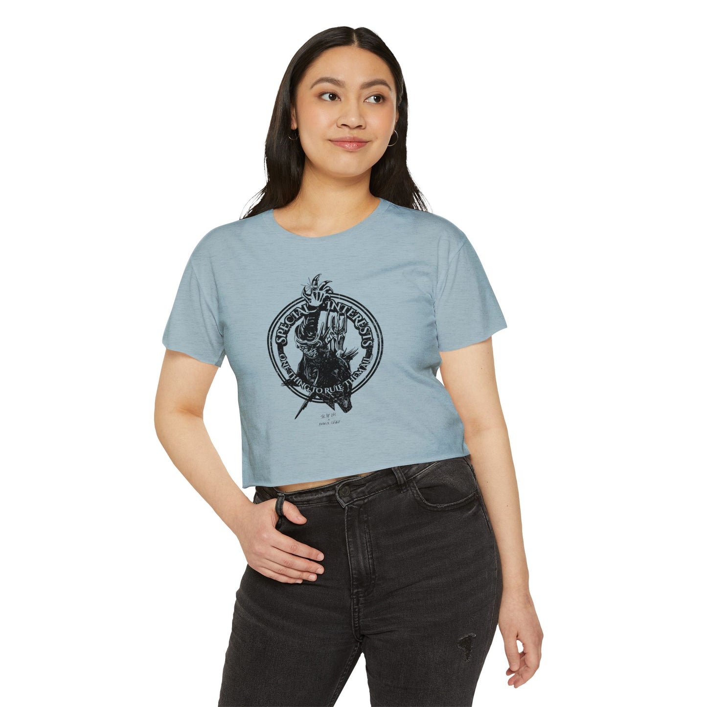 Special Interests - One Thing to Rule Them All - LOTR - Women's Crop Top Tee