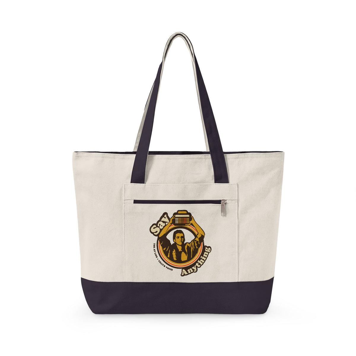 Say Anything - AAC - Lilly's Voice + The AP Life Collab - Zippered Canvas Tote
