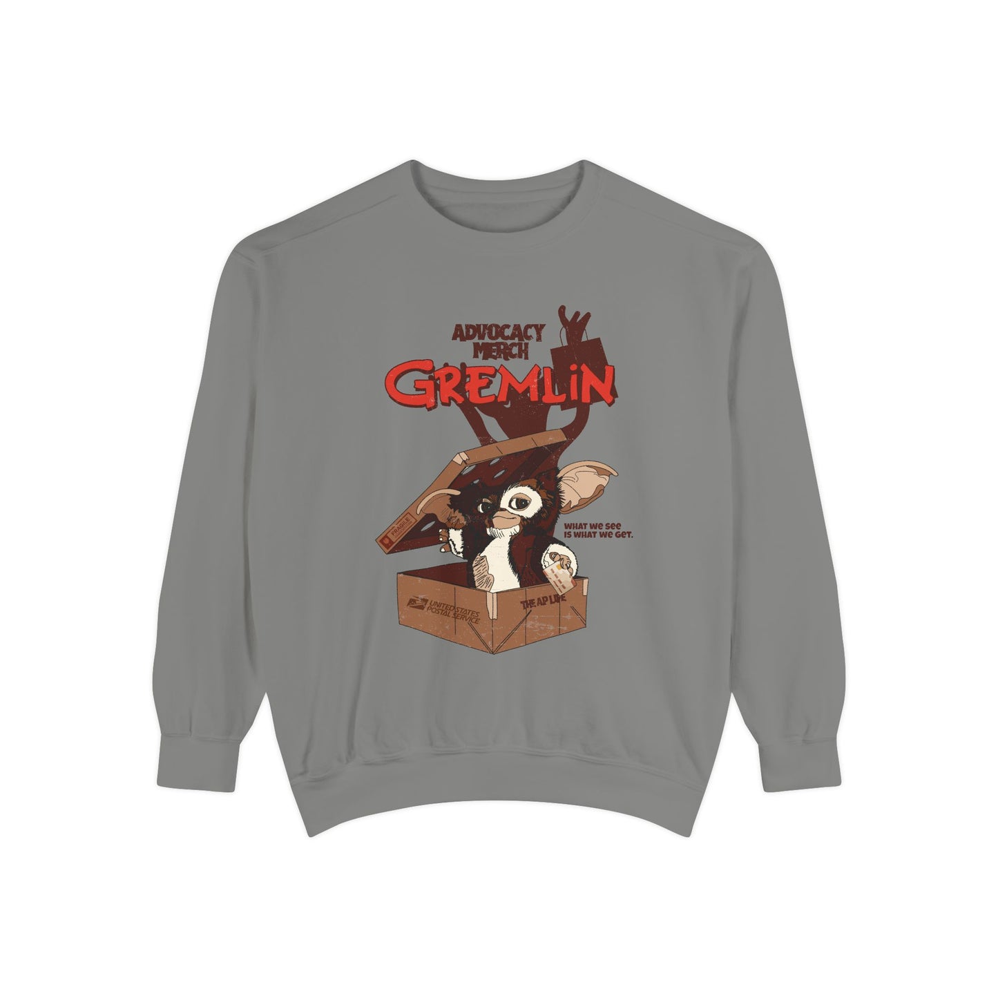 Advocacy Merch Gremlin - Adult Unisex Garment-Dyed Sweatshirt