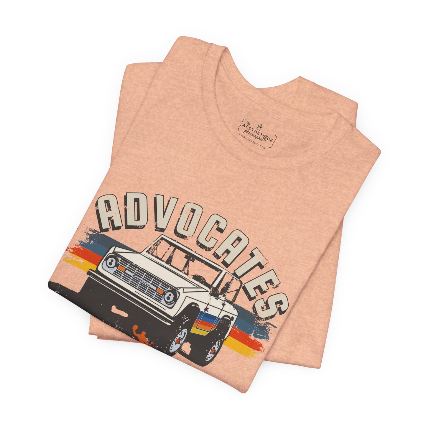 Advocates Keep Truckin', Keep Buckin' - Bronco Truck - Adult Unisex Jersey Tee