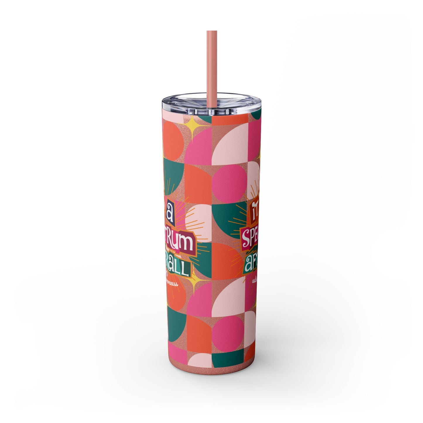 It's a Spectrum Afterall - Insulated Skinny Tumbler with Straw, 20oz