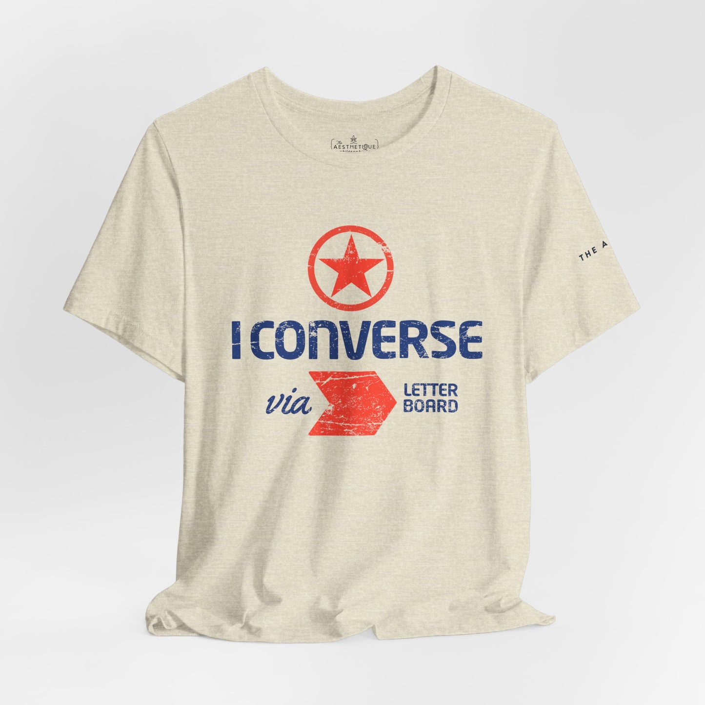 I Converse Via Letterboard - Unisex Jersey Short Sleeve Tee