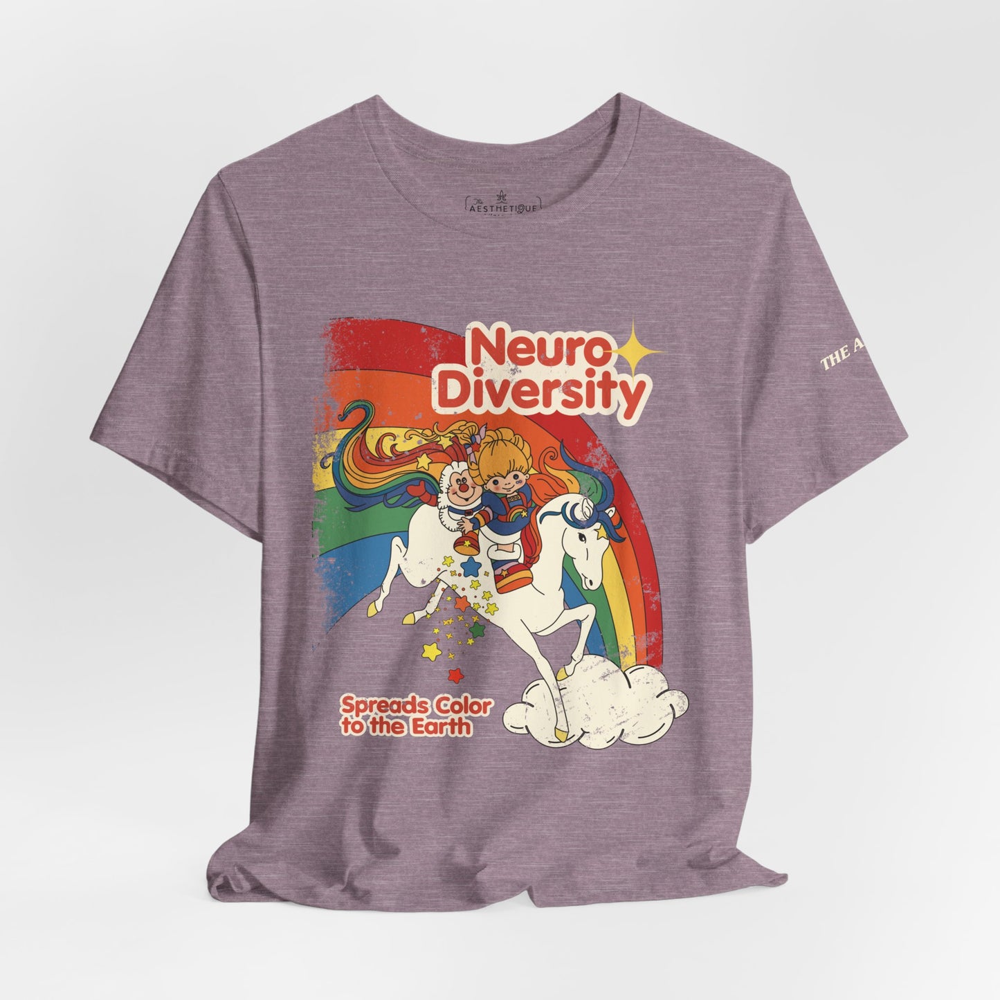 Neurodiversity Spreads Color to the Earth - Adult Unisex Jersey Short Sleeve Tee
