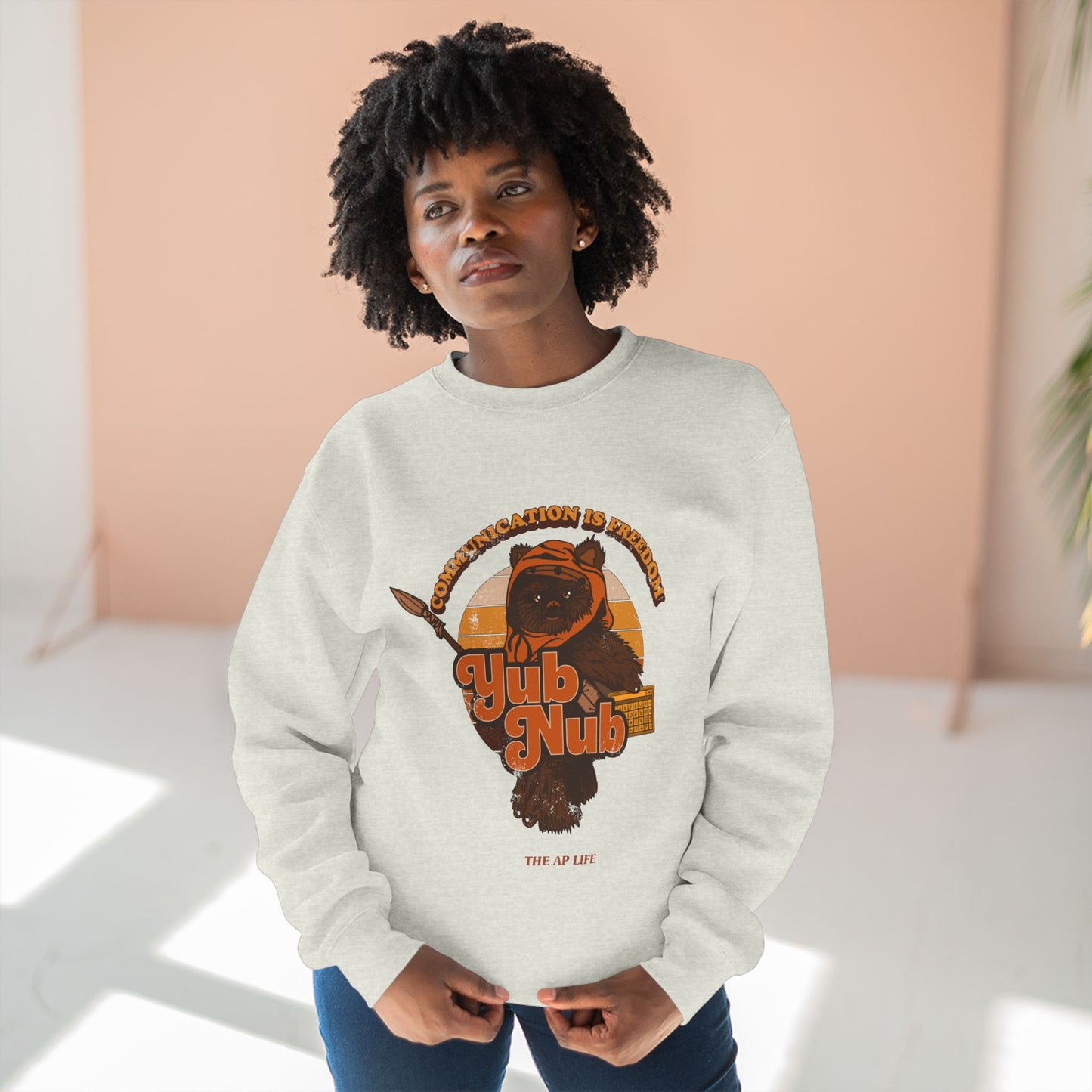 Communication is Freedom - Yub Nub - AAC - Unisex Crewneck Sweatshirt