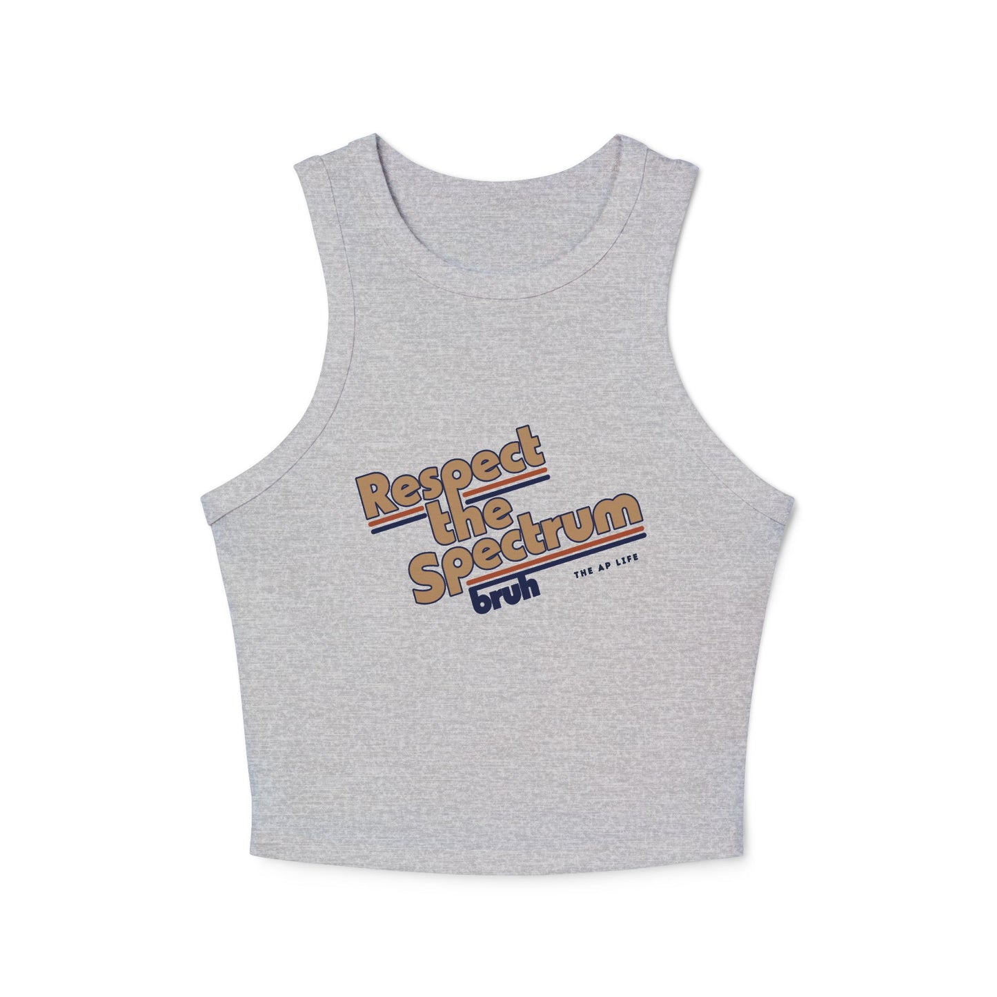 Respect the Spectrum, Bruh - Women's Racerback Cropped Tank top